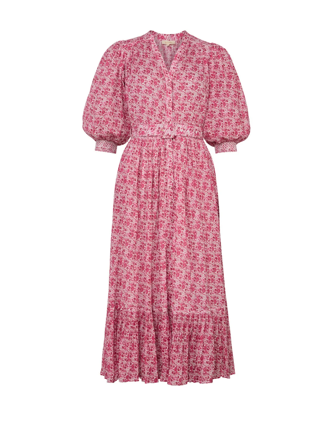 Twisted Midi Dress Wildflowers