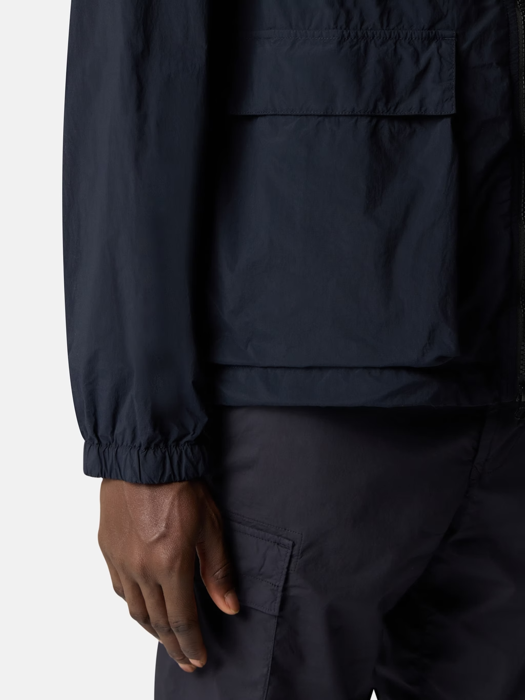 NYLON SMERIGLIATO-TC PARKA JACKET NAVY BLUE