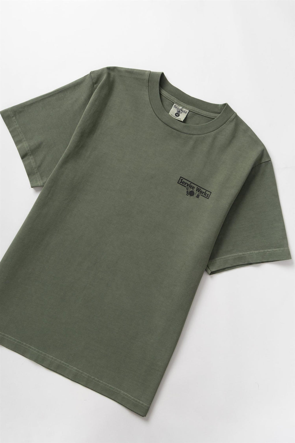 Pigment Dyed Trademark T-shirt Olive