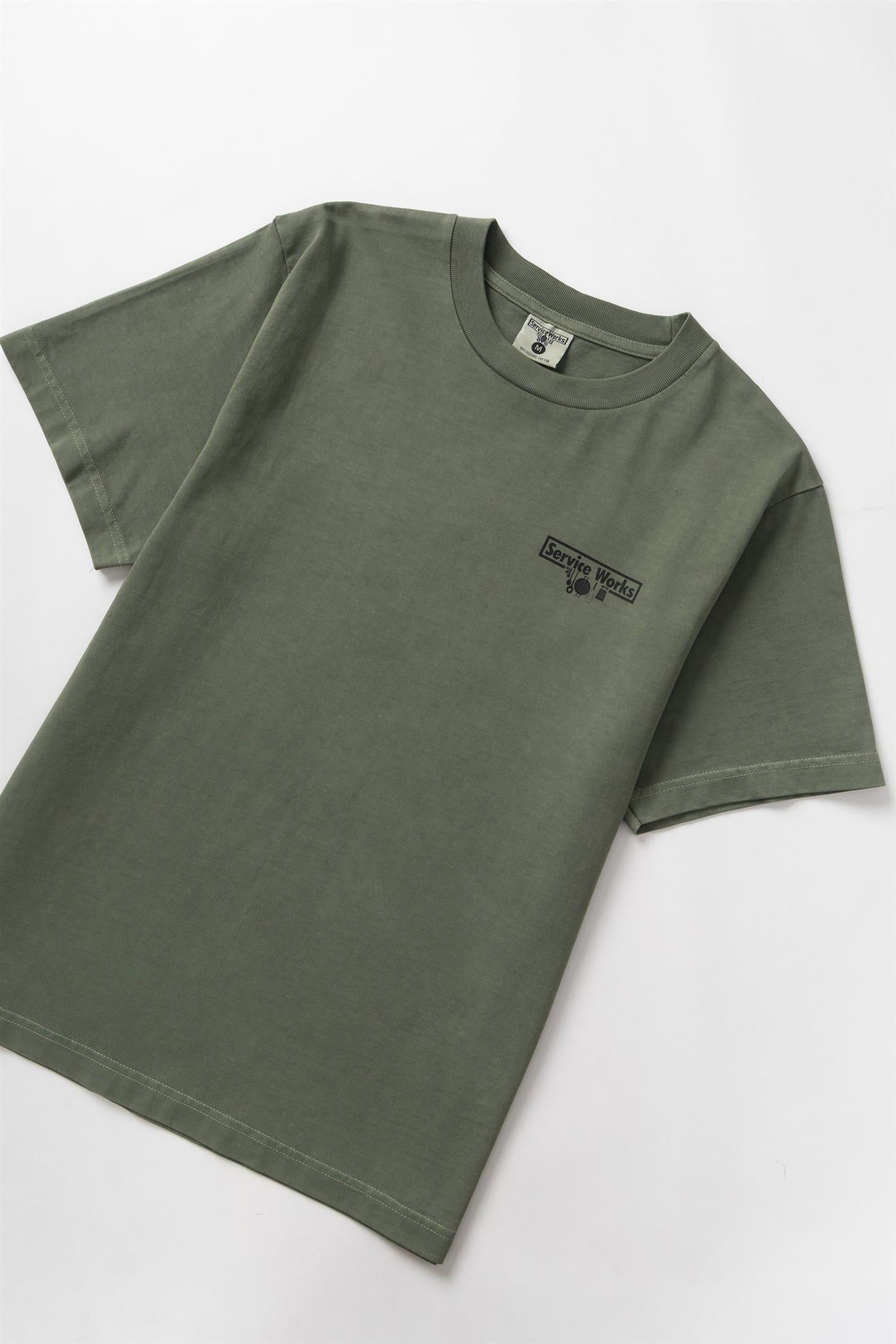 Pigment Dyed Trademark T-shirt Olive