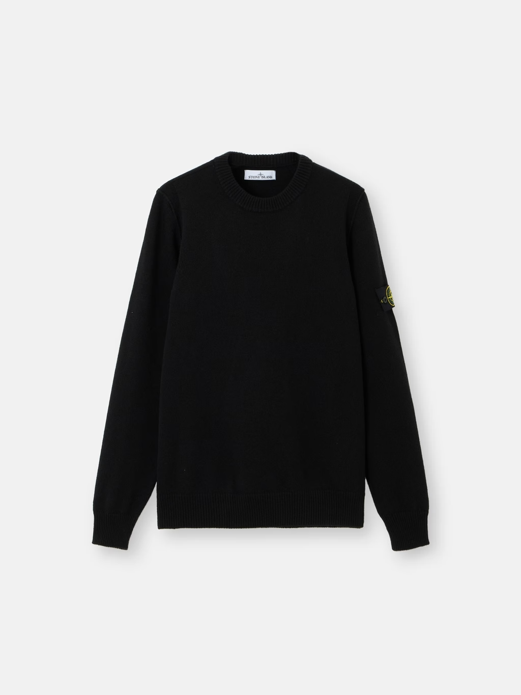 Knitted 7gg Lambswool Sweater Black