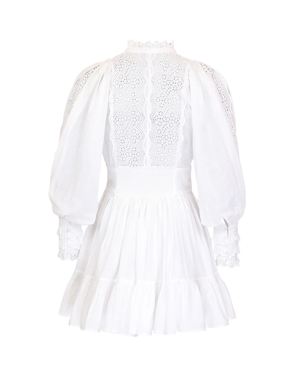 Cotton Slub Mini Dress White