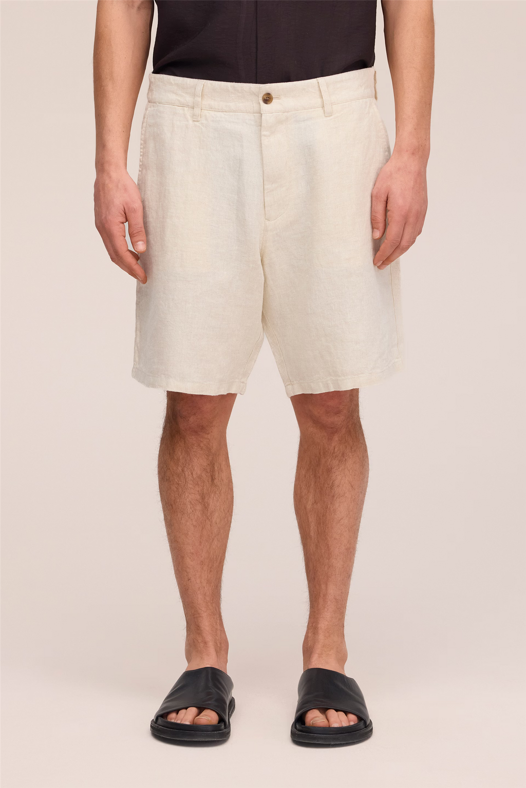 Aden 1454 Linen Shorts Oat
