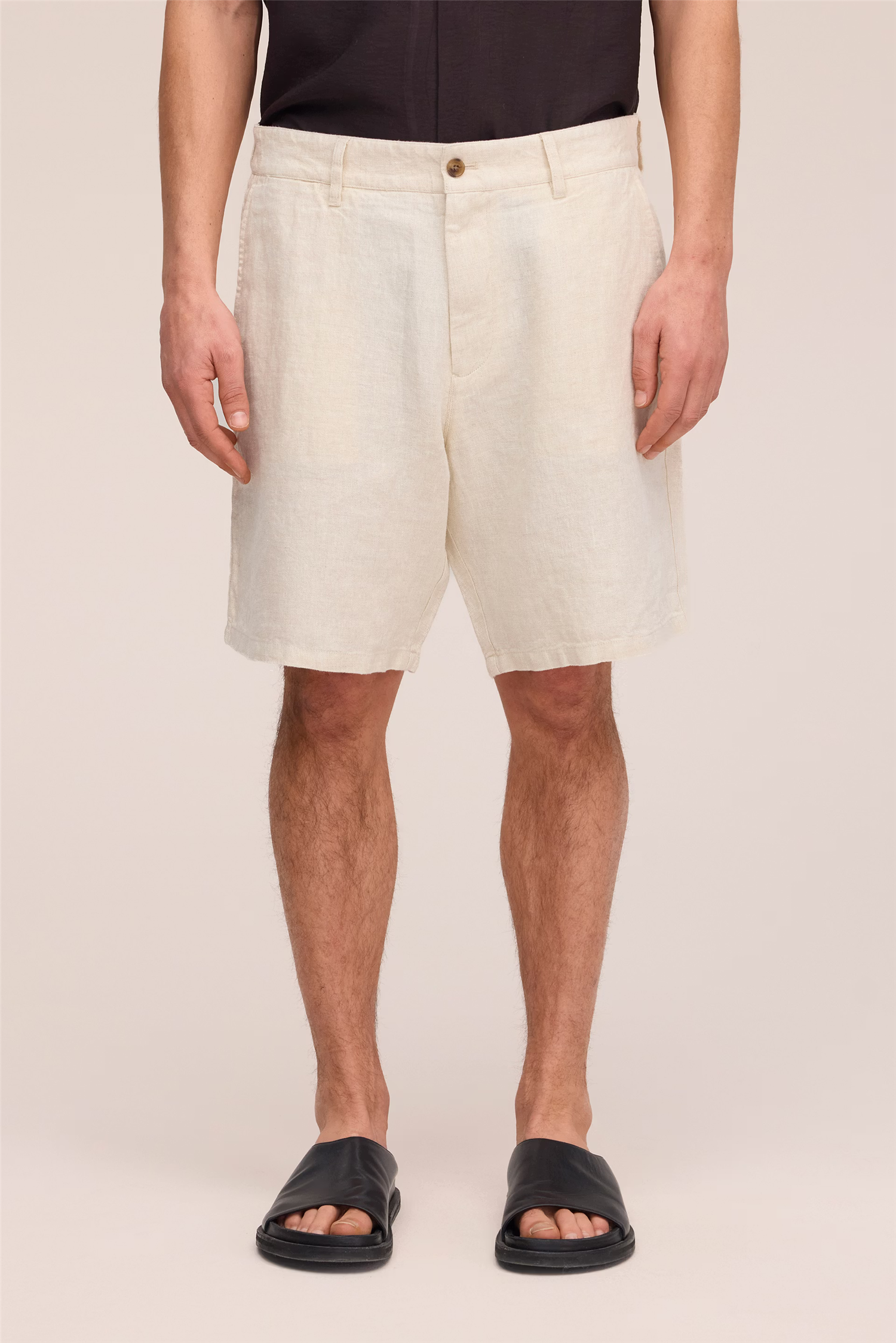 Aden 1454 Linen Shorts Oat