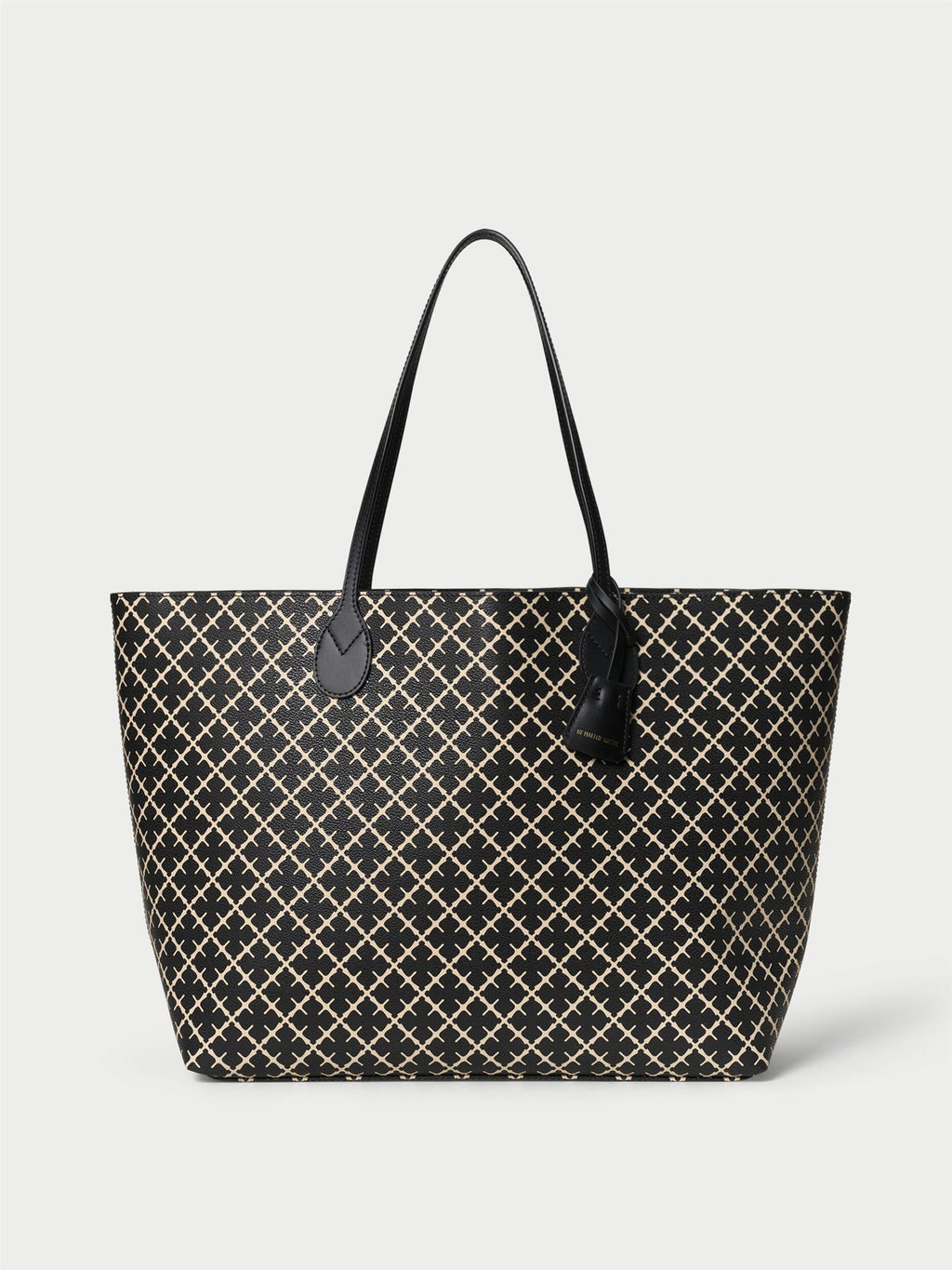 Abi printed tote bag Black