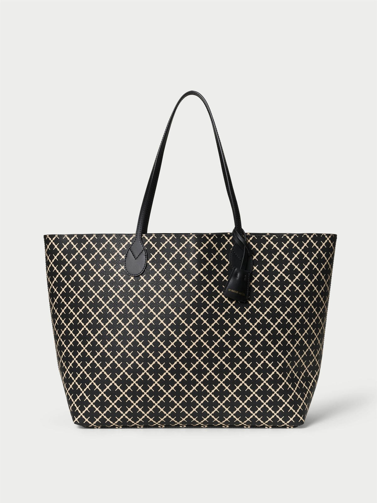 Abi printed tote bag Black