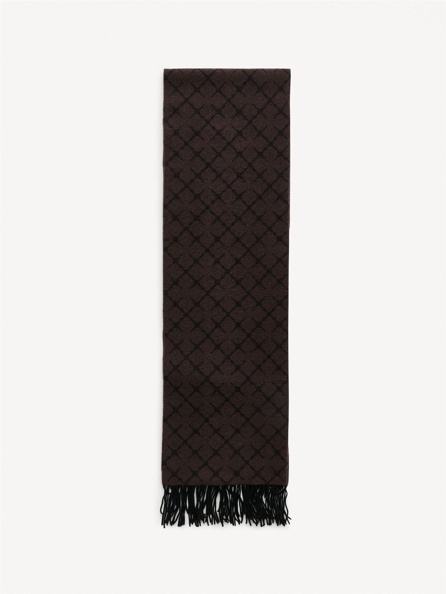 ORTEGA Cashmere Blend Scarf Dark Chokolate