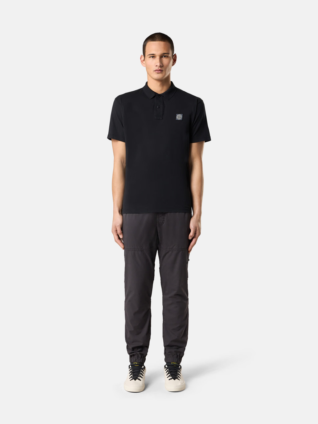 COTTON JERSEY POLO BLACK – Walero COTTON JERSEY POLO BLACK – Walero