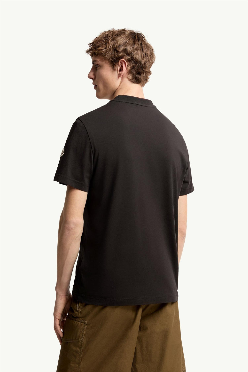 Logo Print Cotton T-Shirt BLACK