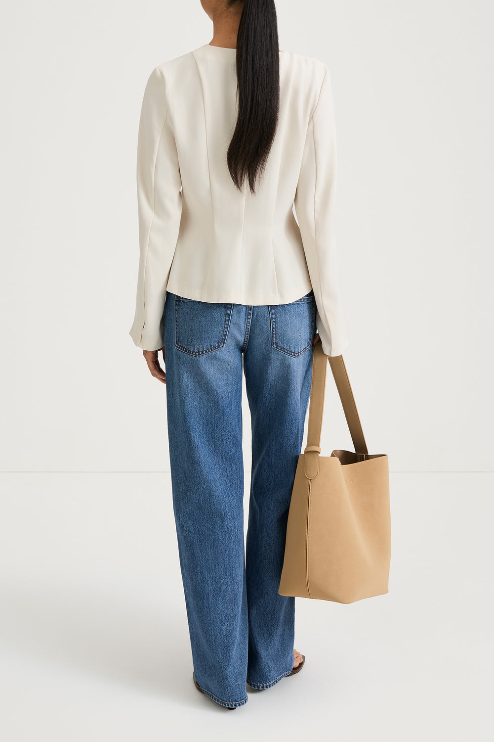 BRIENNE POLYESTER BLOUSE IVORY