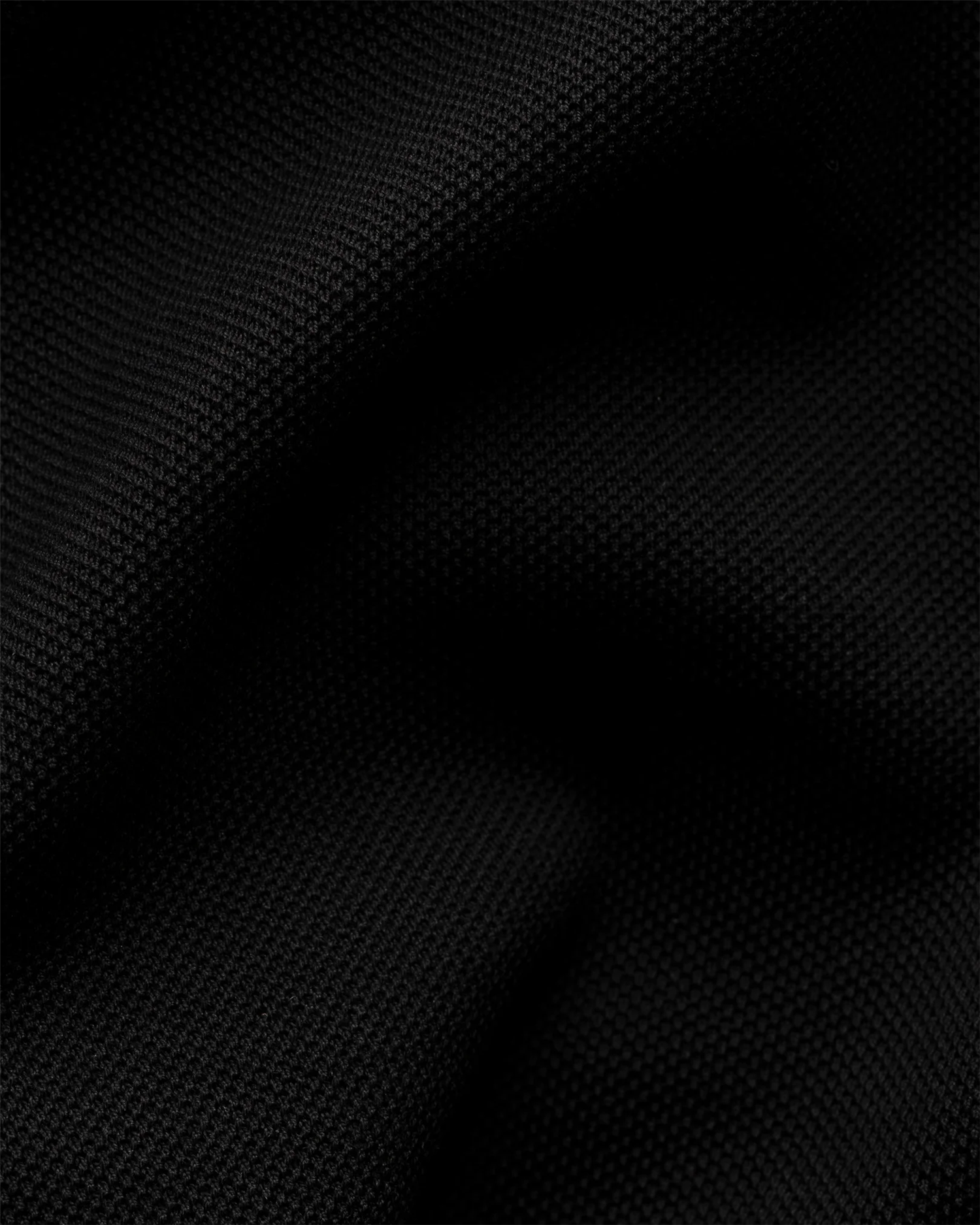 Pima Cotton Pique Polo T-Shirt Black