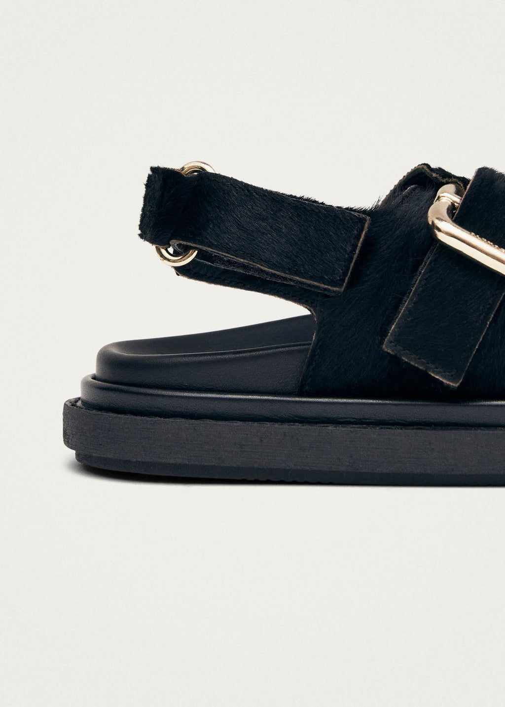 Harper Soft Leather Sandals Black