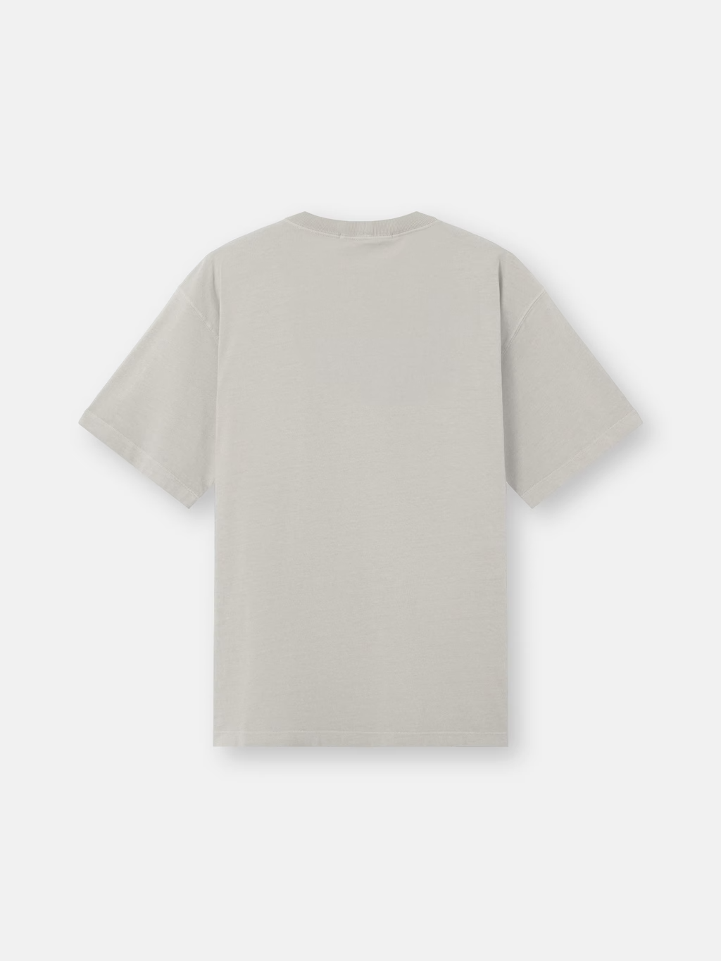 COMBED ORGANIC COTTON T-SHIRT PEARL GREY