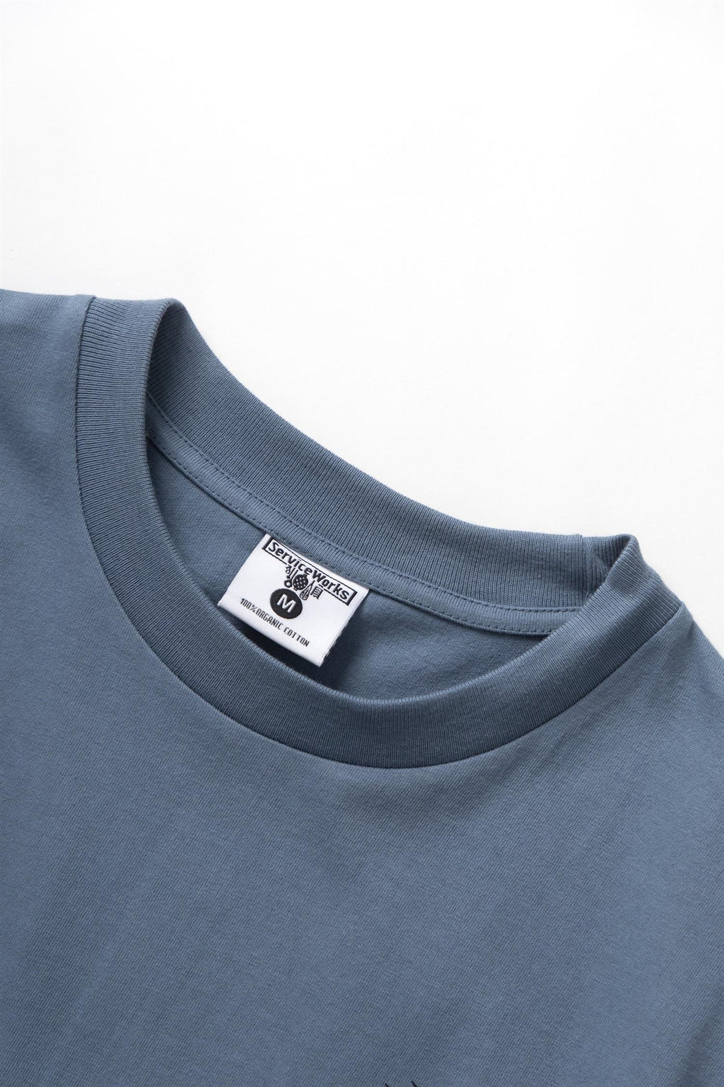 Motel Chest and Back Print T-shirt Slate