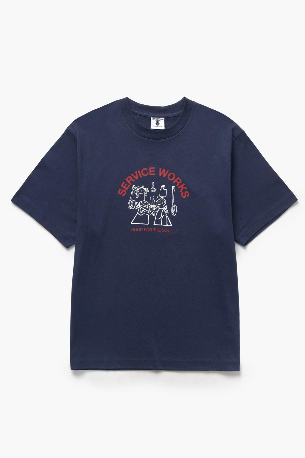 Soup For The Soul Print T-shirt Navy