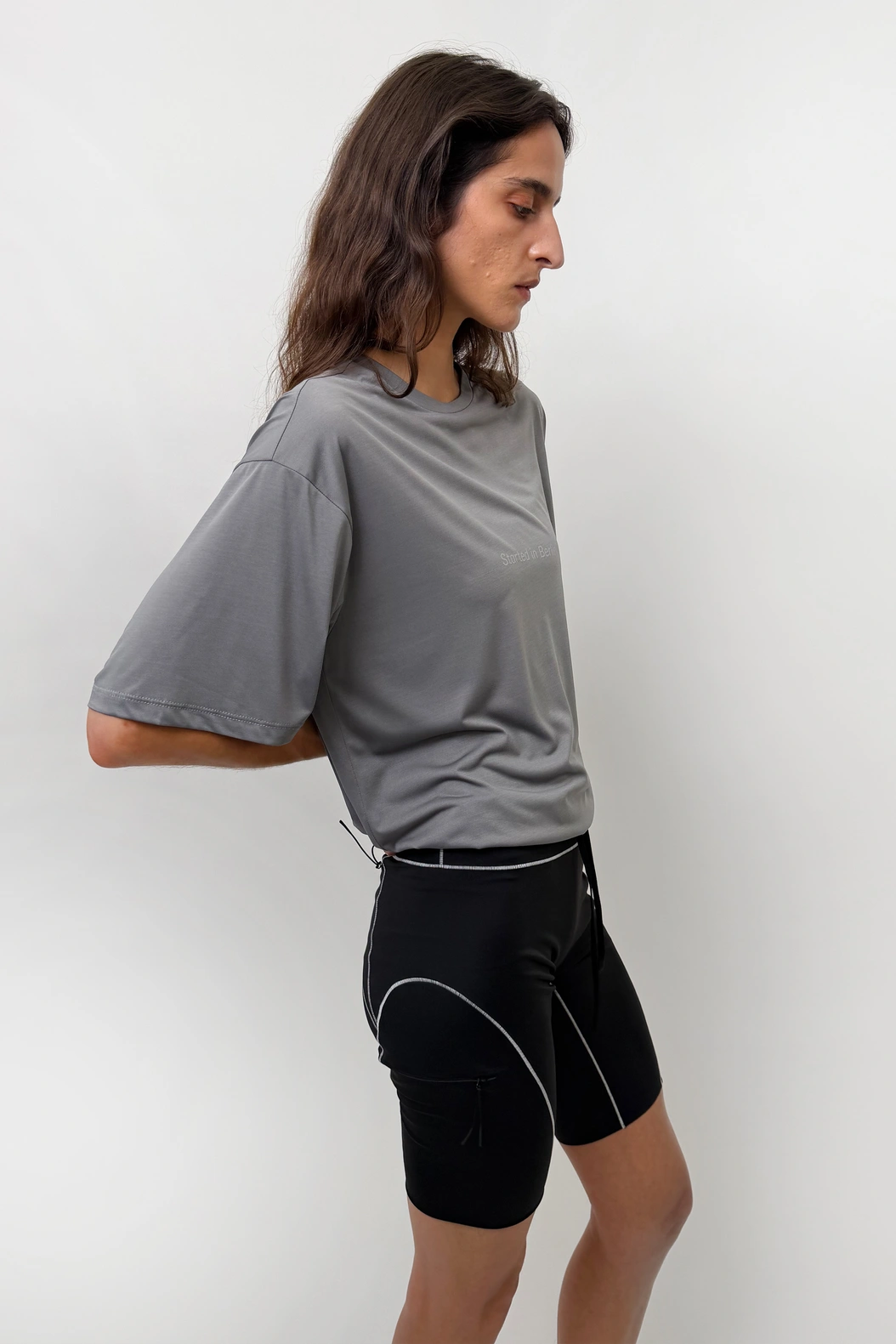 Fluorescent Short Tights Black