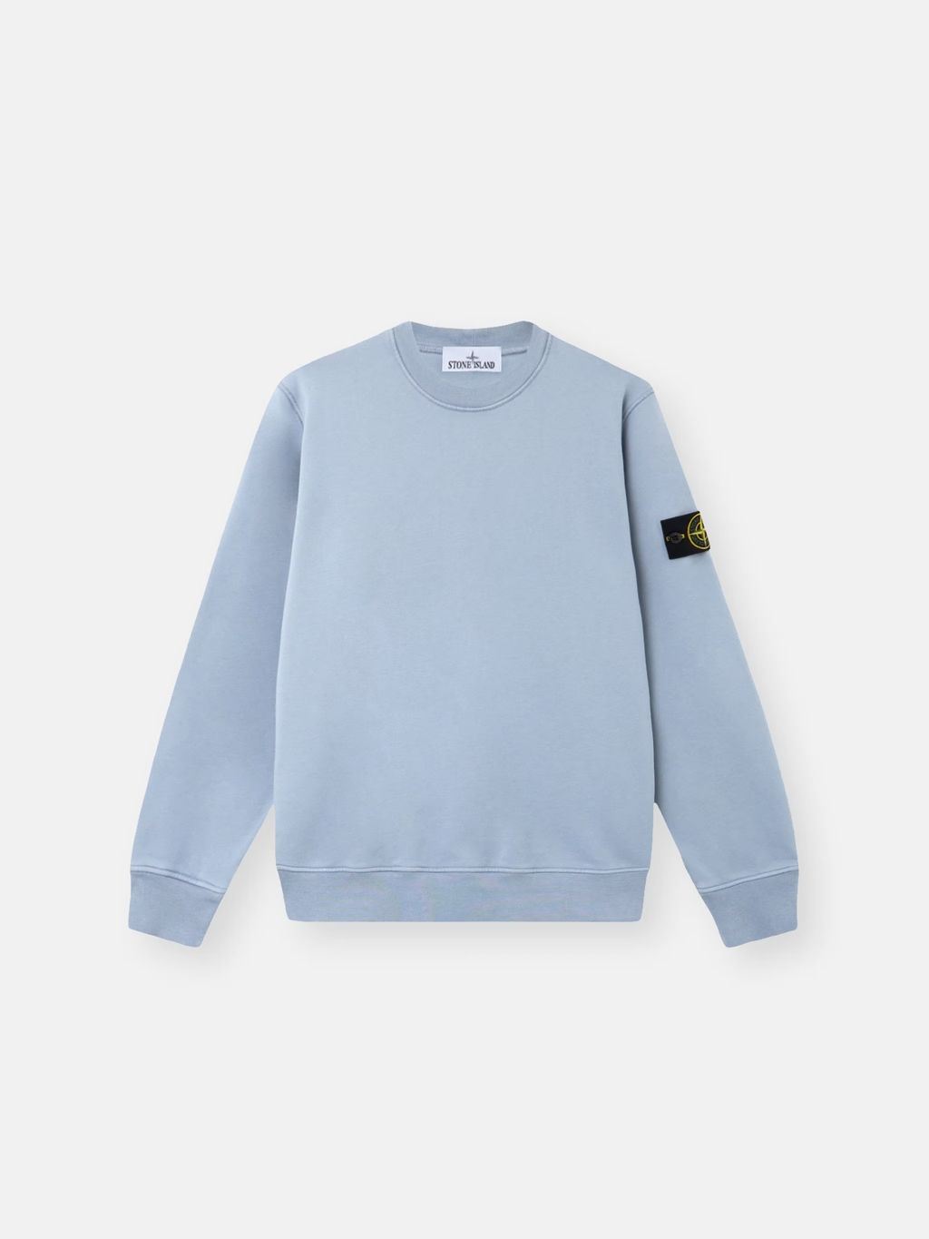 ORGANIC COTTON FLEECE SWEATSHIRT AVIO BLUE