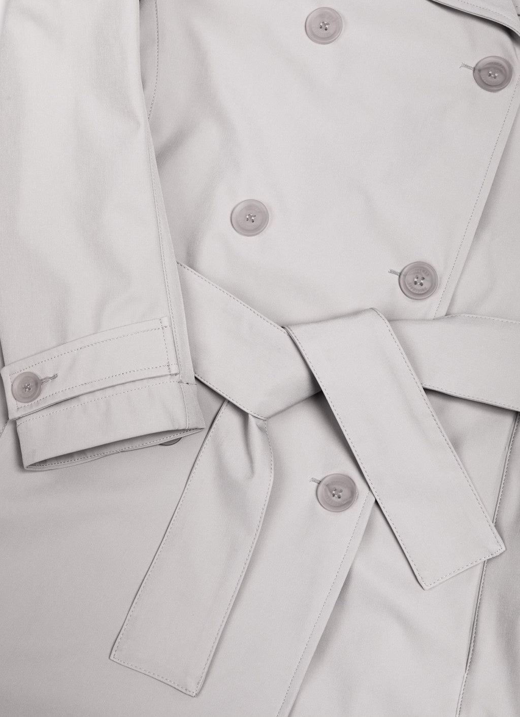 LONG WATERPROOF TRENCH COAT HEMP BEIGE