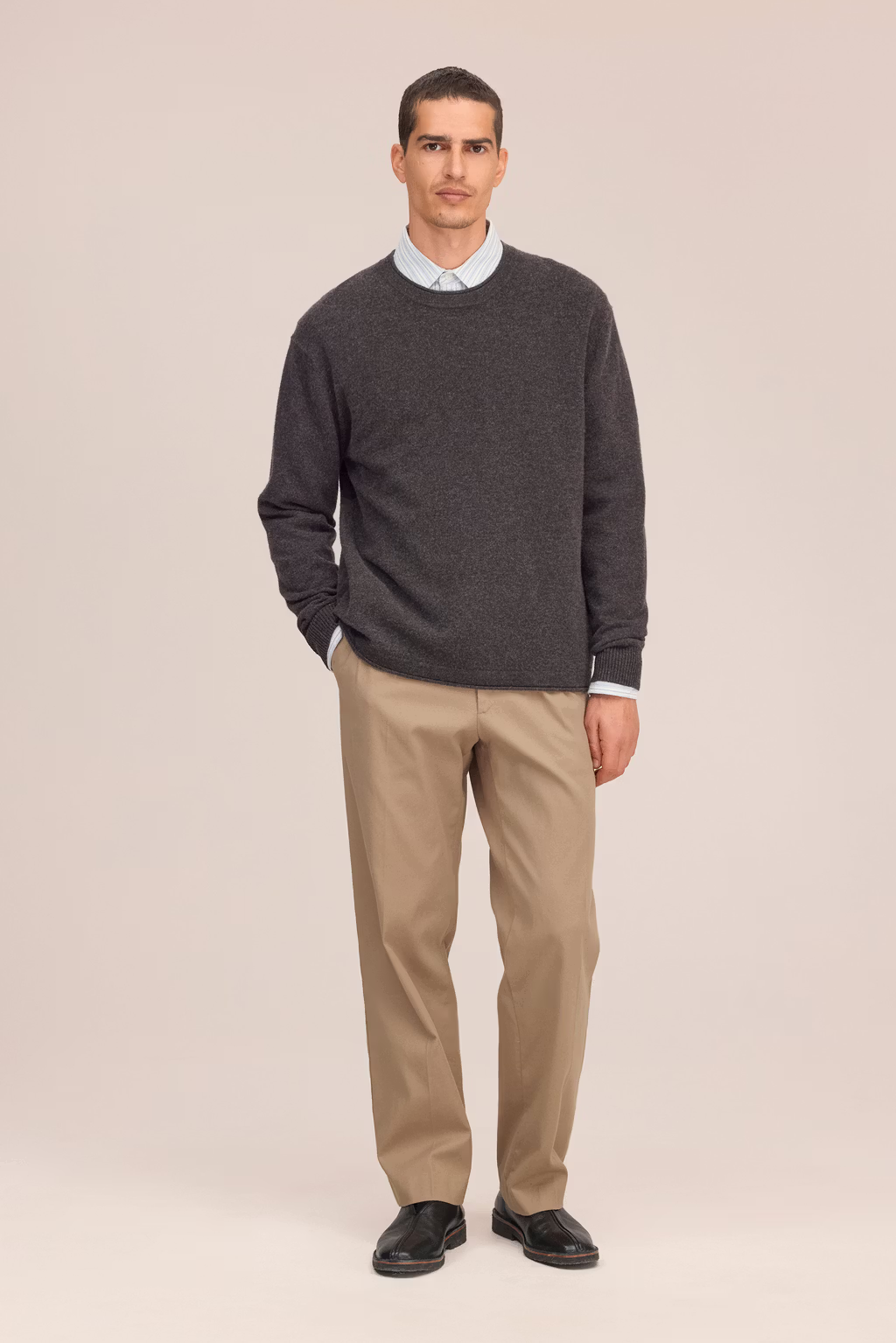 Sammy 60026 Brushed Wool Sweater Earth Melange