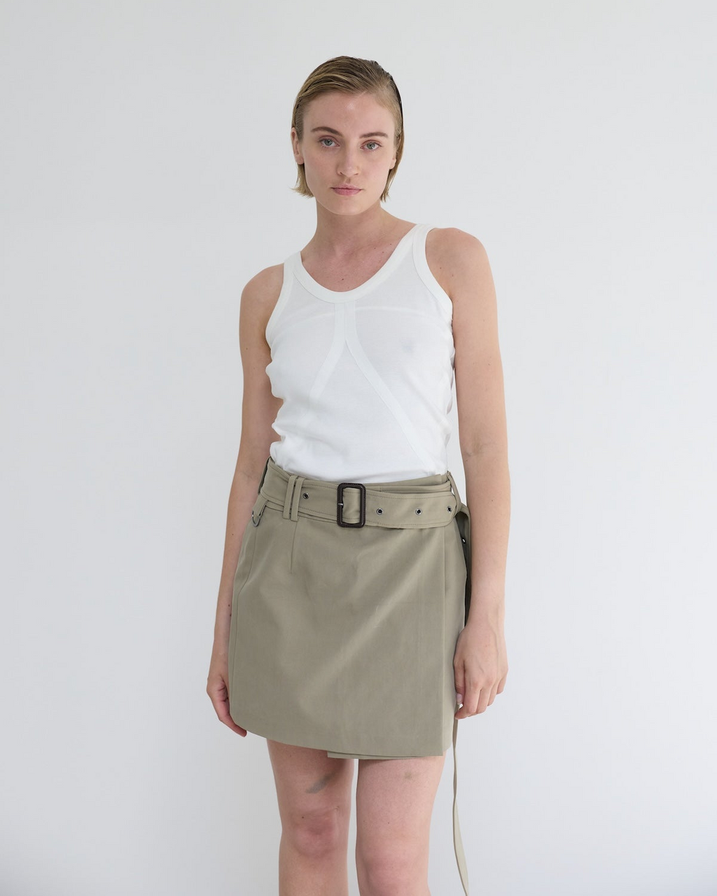 Frogner Cotton Skirt Khaki