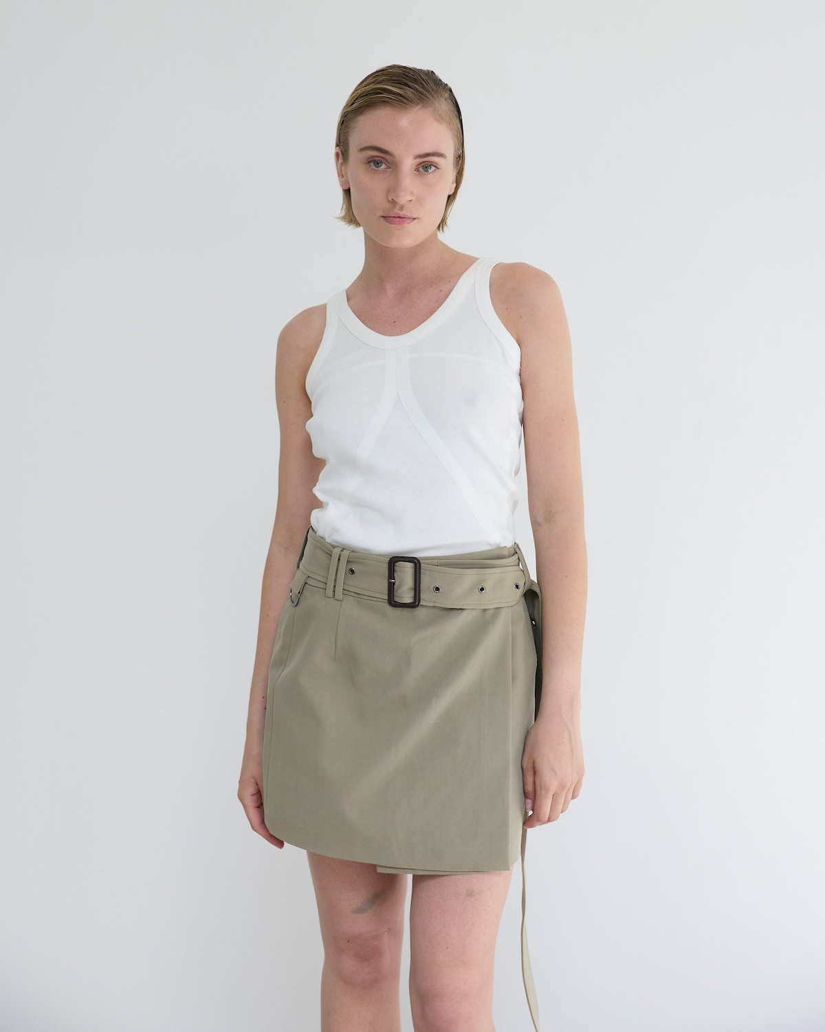 Frogner Cotton Skirt Khaki