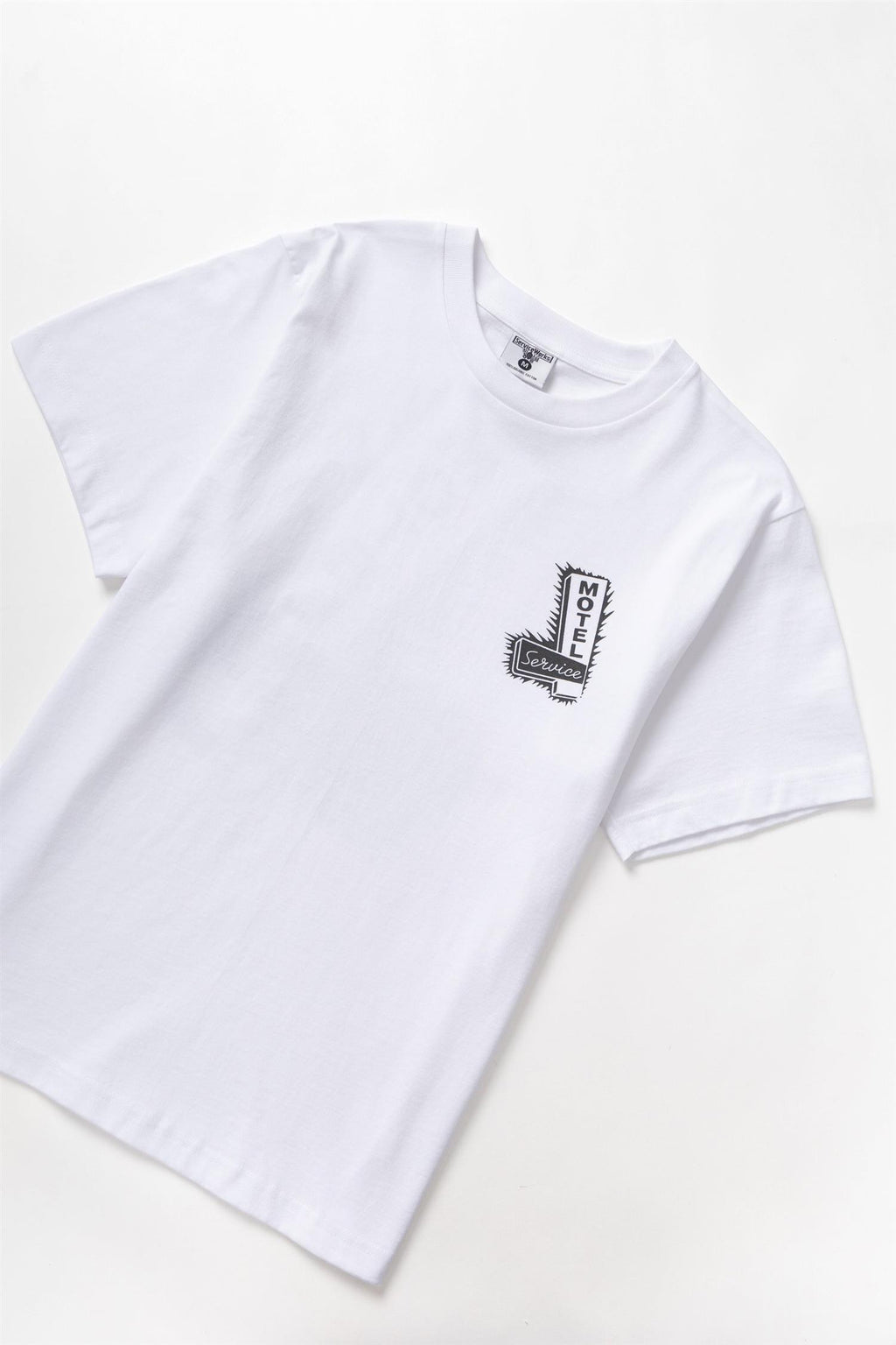 Motel Chest and Back Print T-shirt White