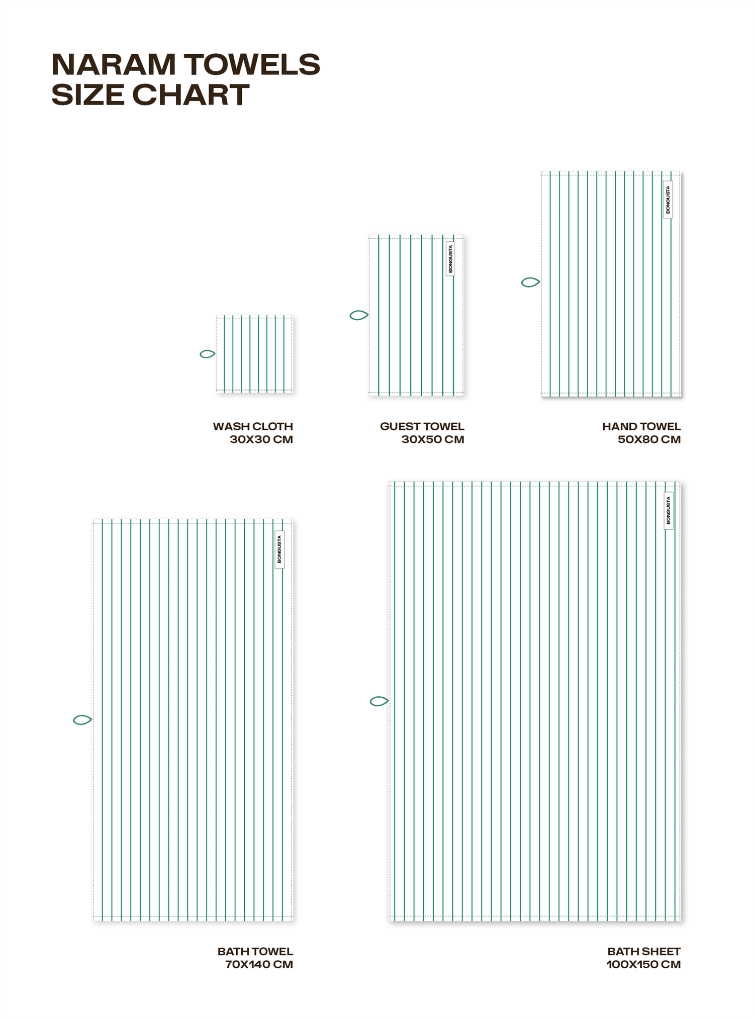 NARAM Wash Cloth 30x30cm pure white/grass