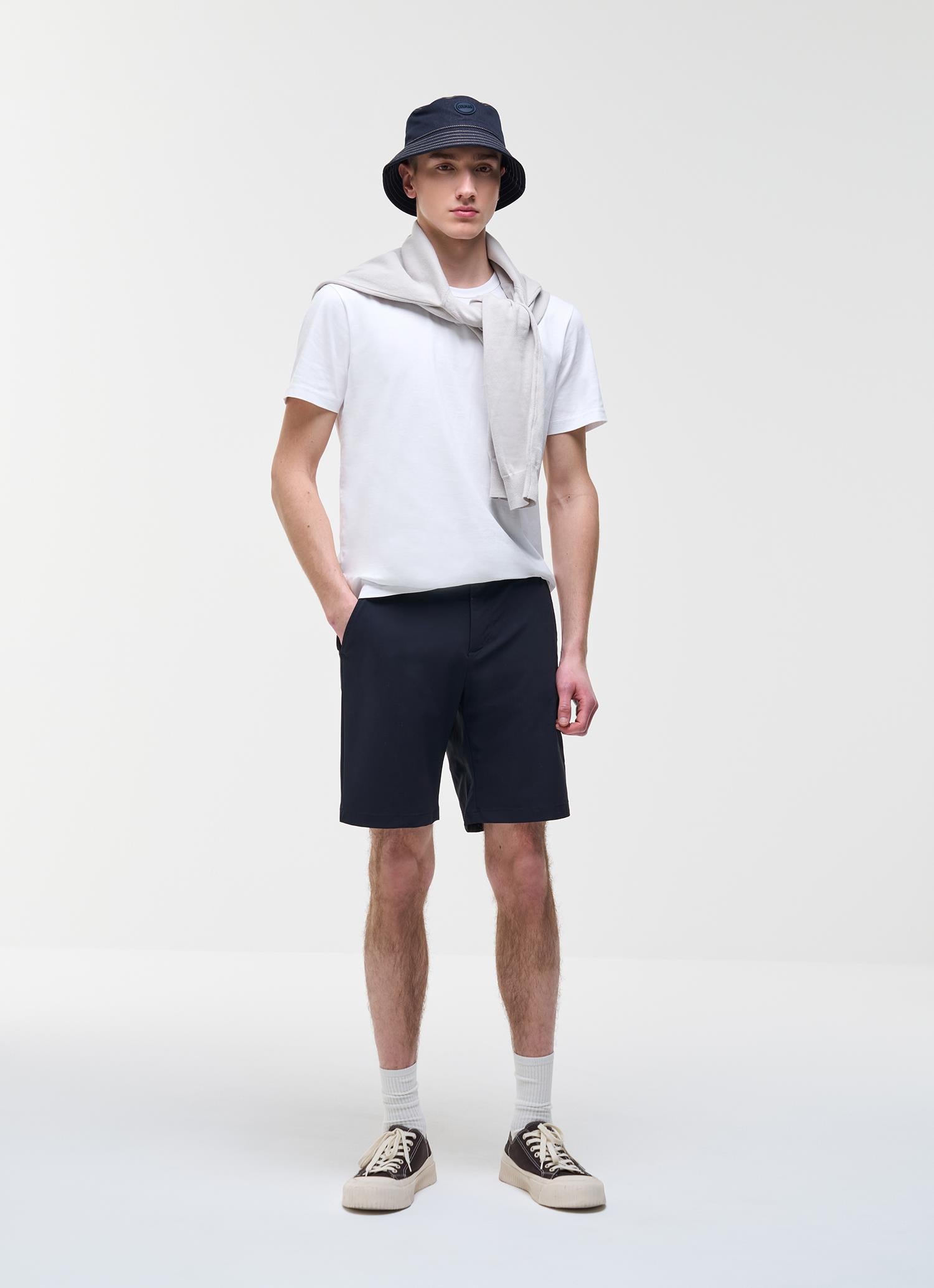 EASY CARE CHINO SHORTS NAVY BLUE