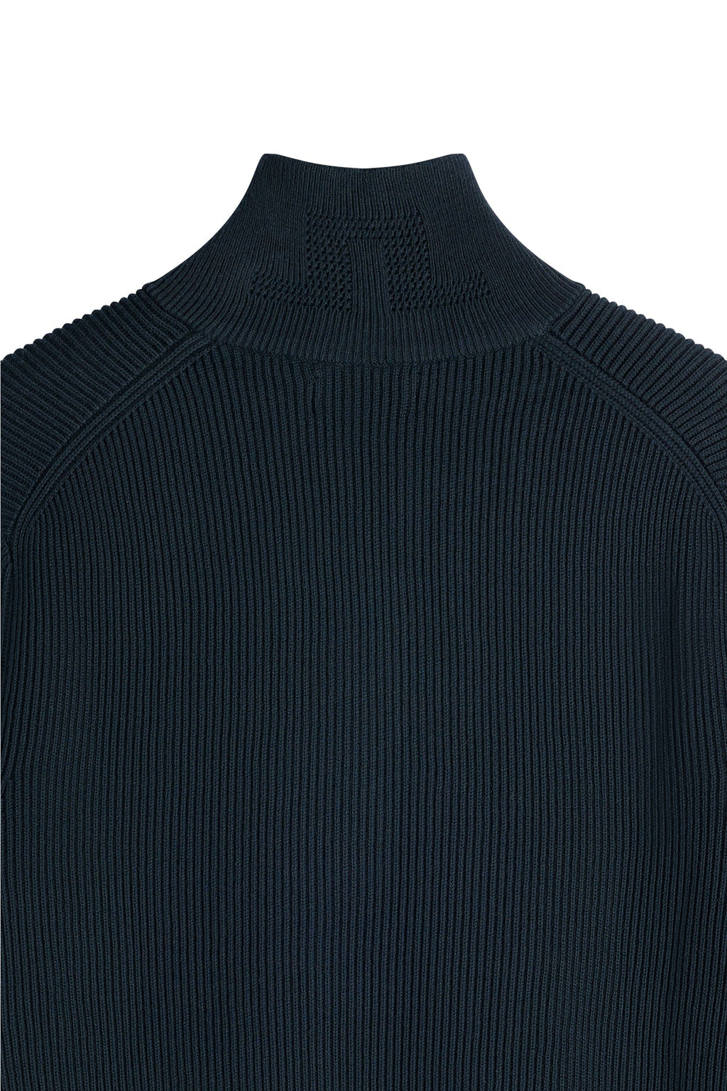 Alex RIBBED COTTON Half Zip Sweater JL Navy