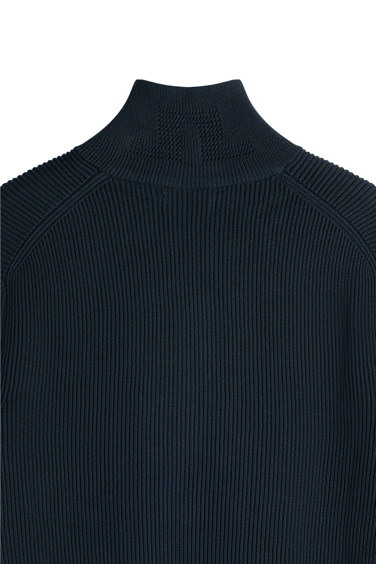 Alex RIBBED COTTON Half Zip Sweater JL Navy