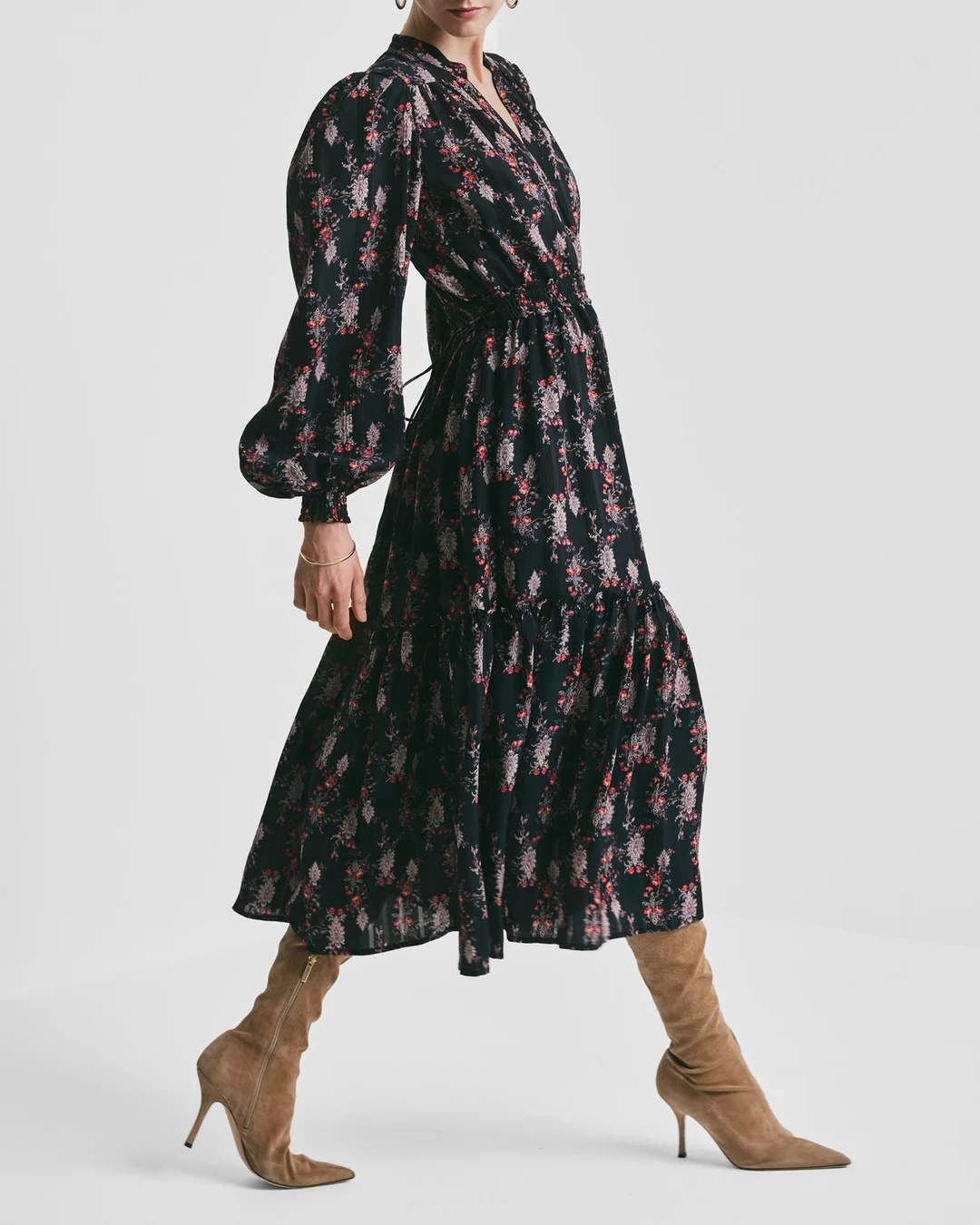 Bohemian Belt Dress Midnight Paisley