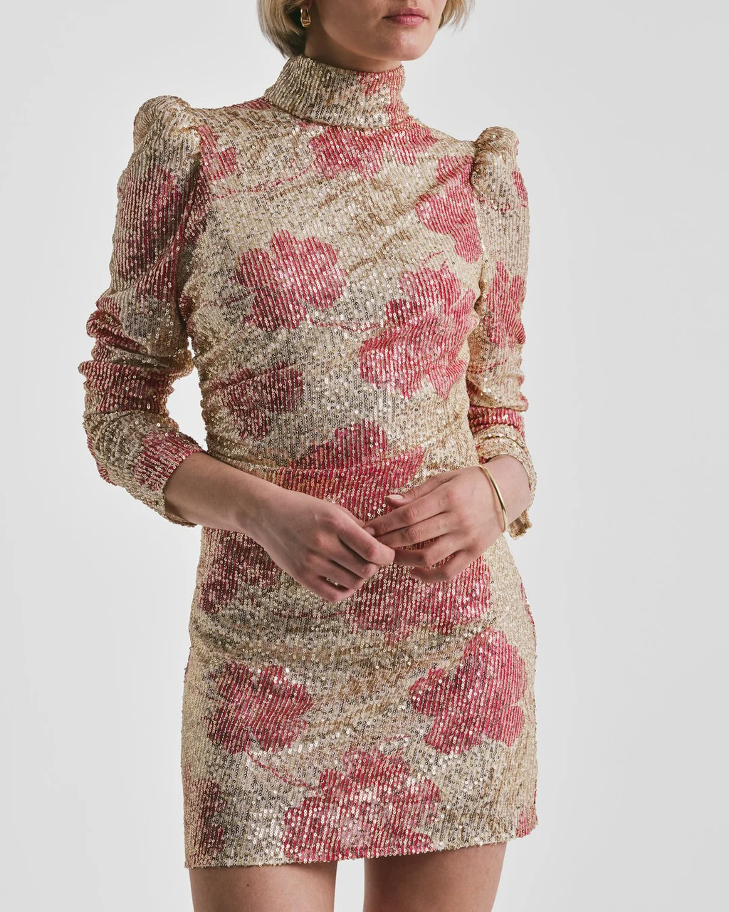 Sequins Rouching Dress Serenade