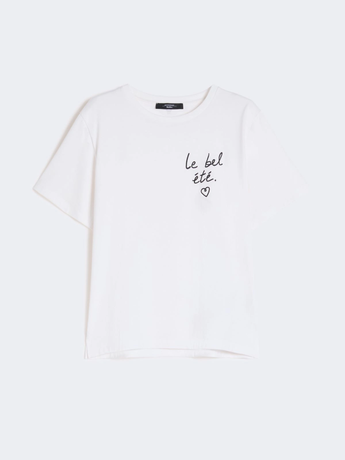 BORA Graphic Chest Logo T-shirt WHITE