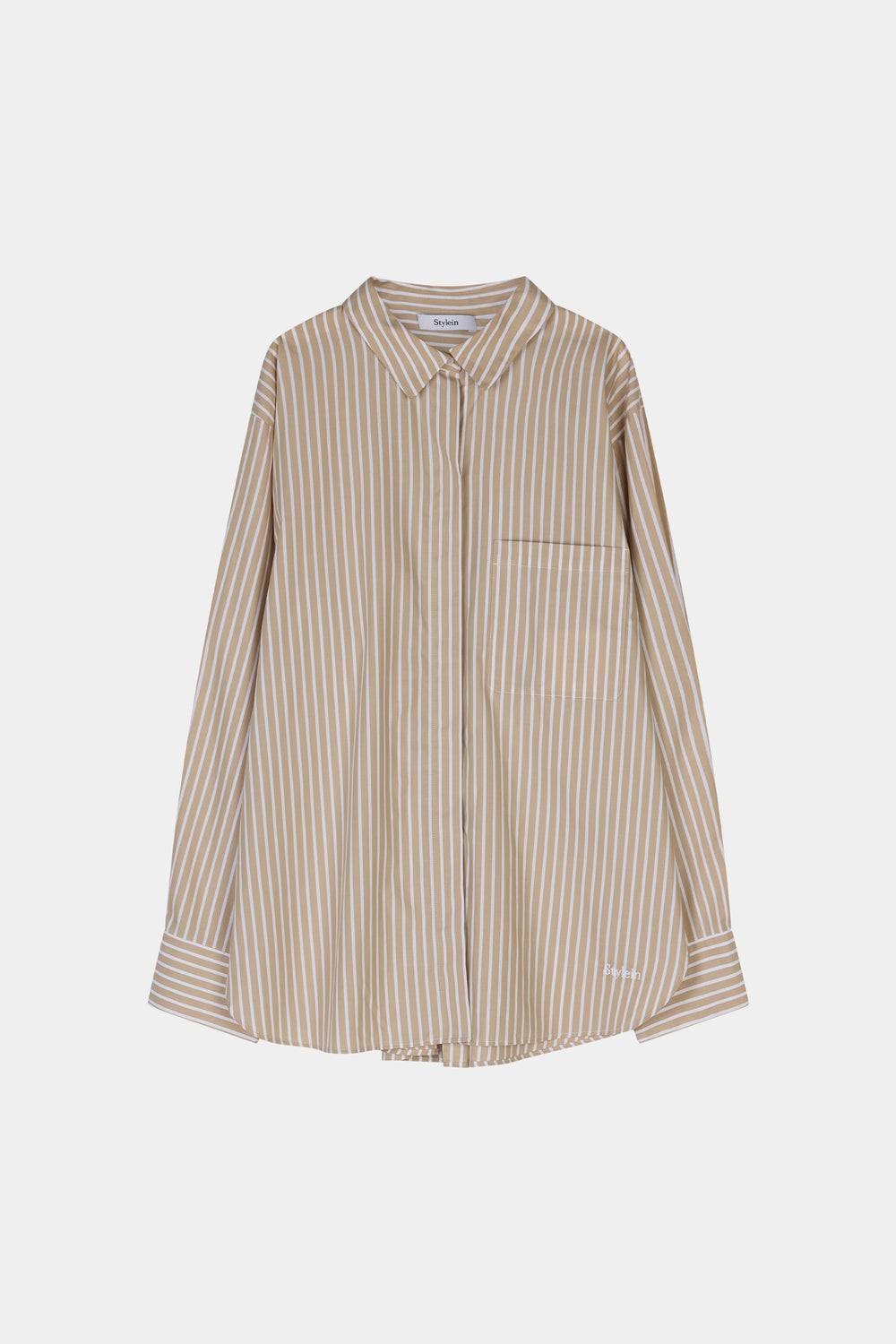 JANSELL COTTON SHIRT BEIGE STRIPE