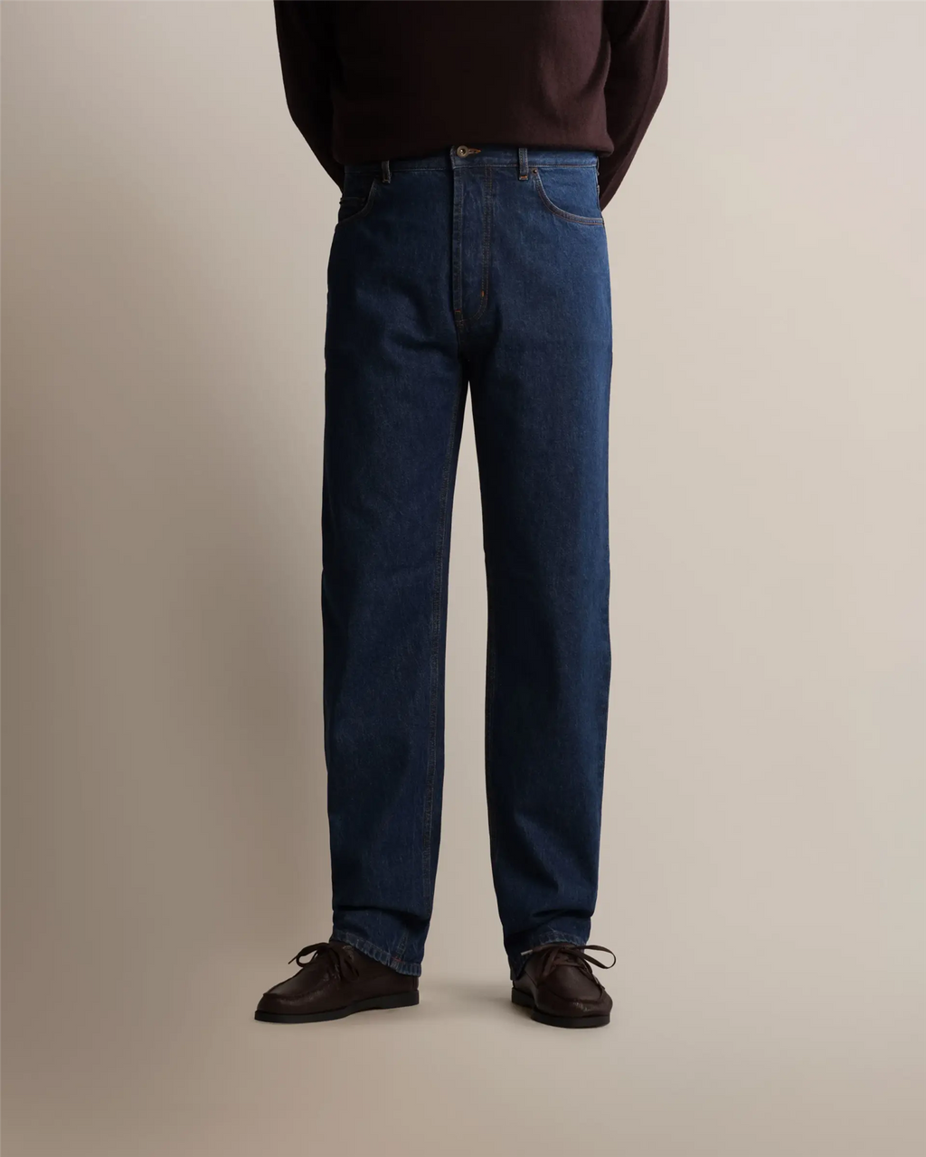 Cavour Regular Straight Leg Jeans Navy