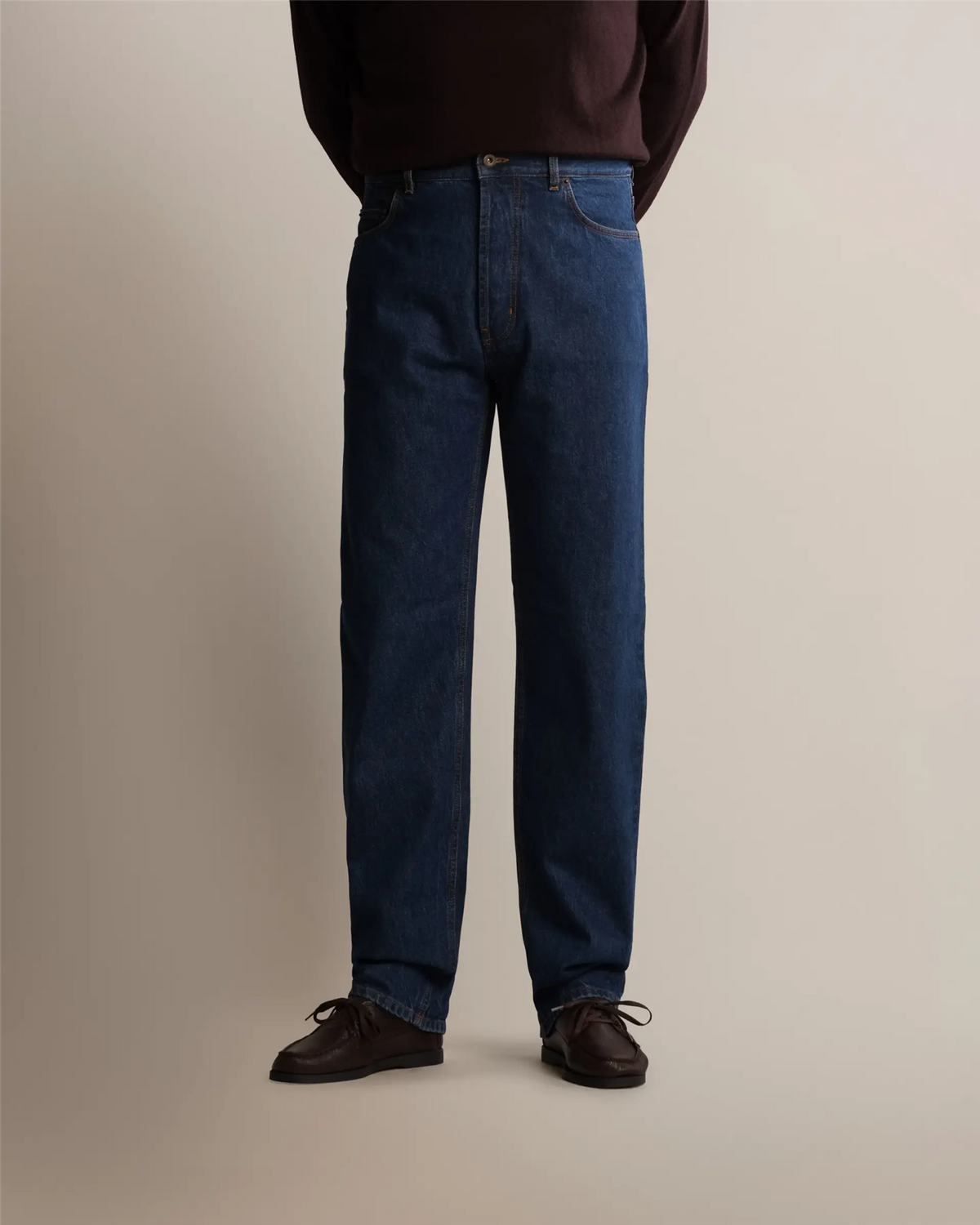 Cavour Regular Straight Leg Jeans Navy