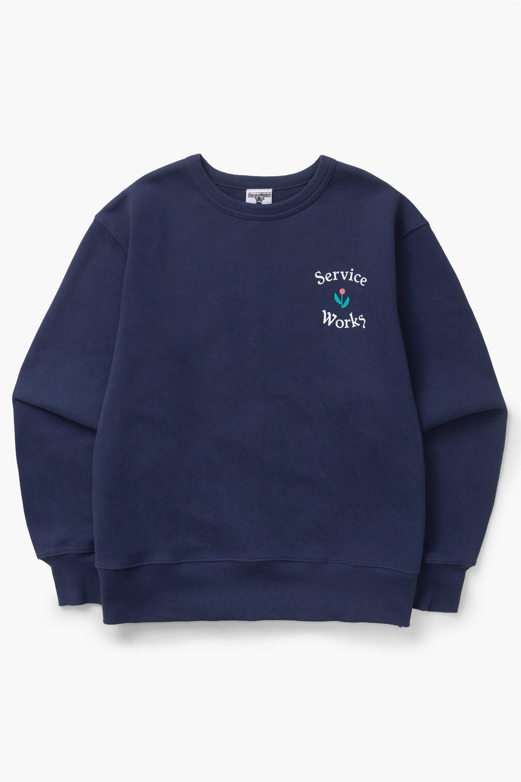 In Bloom Chest Print Sweatshirt Navy