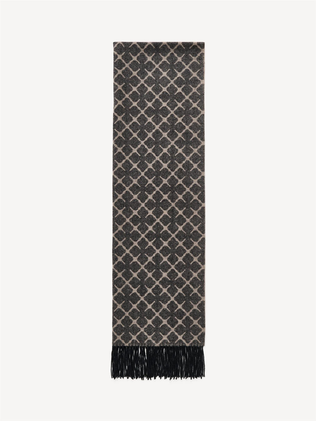 ORTEGA Cashmere Blend Scarf GREY BROWN MELANGE