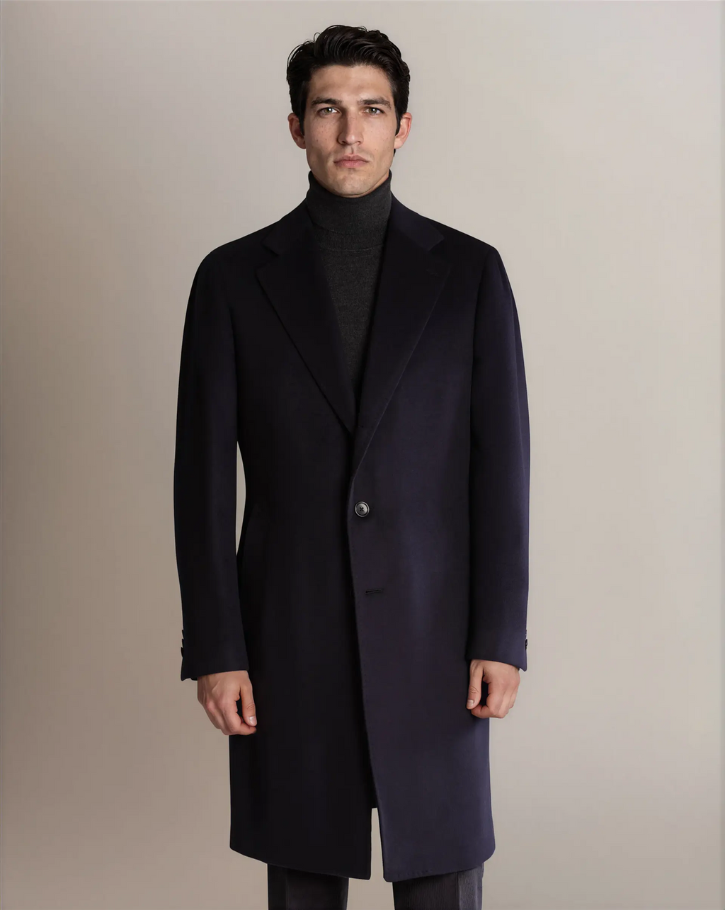 Mod 2 Wool Overcoat Navy