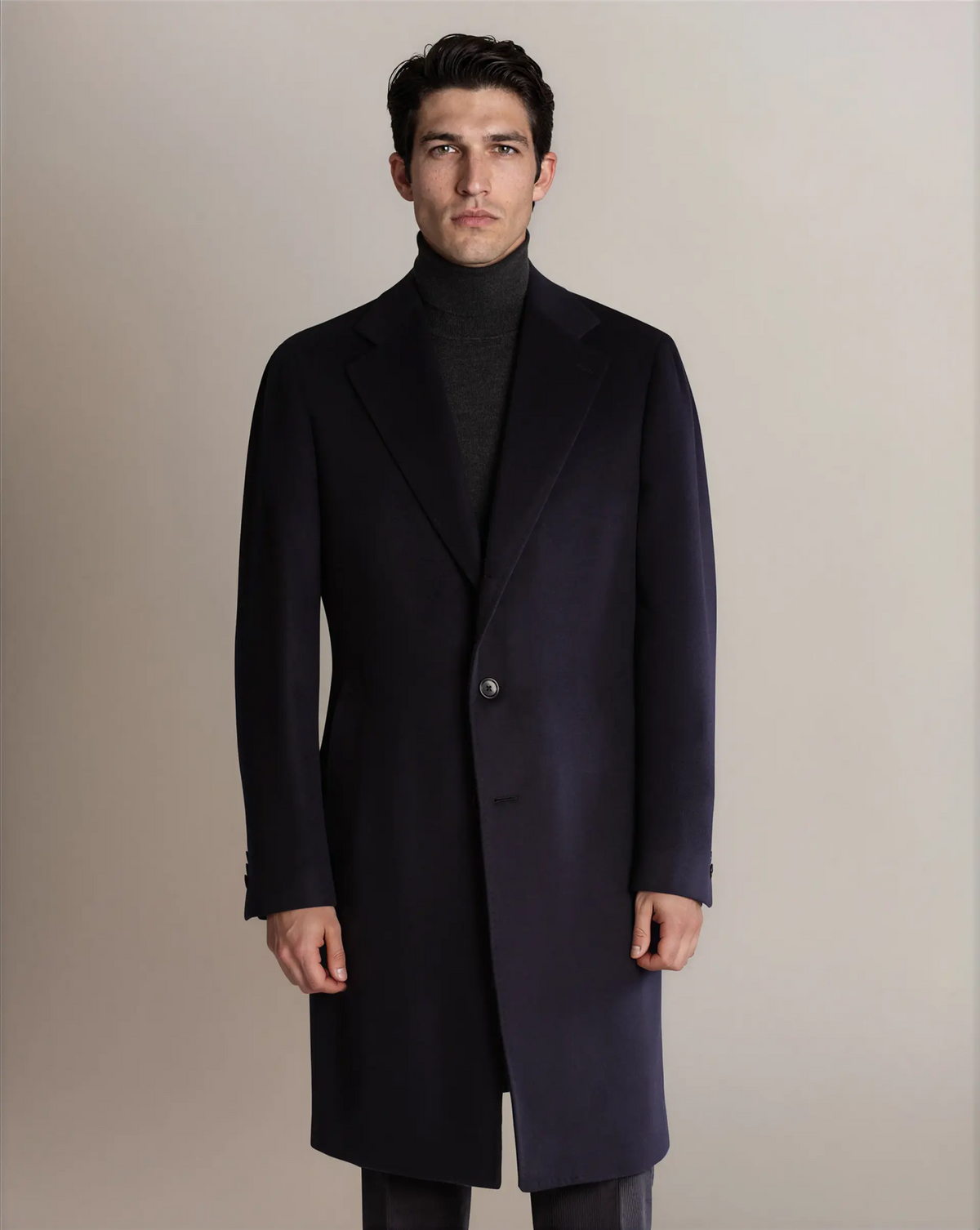 Mod 2 Wool Overcoat Navy