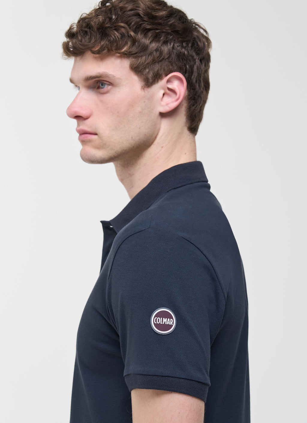 STRETCH Cotton PIQUÉ POLO T-shirt NAVY BLUE