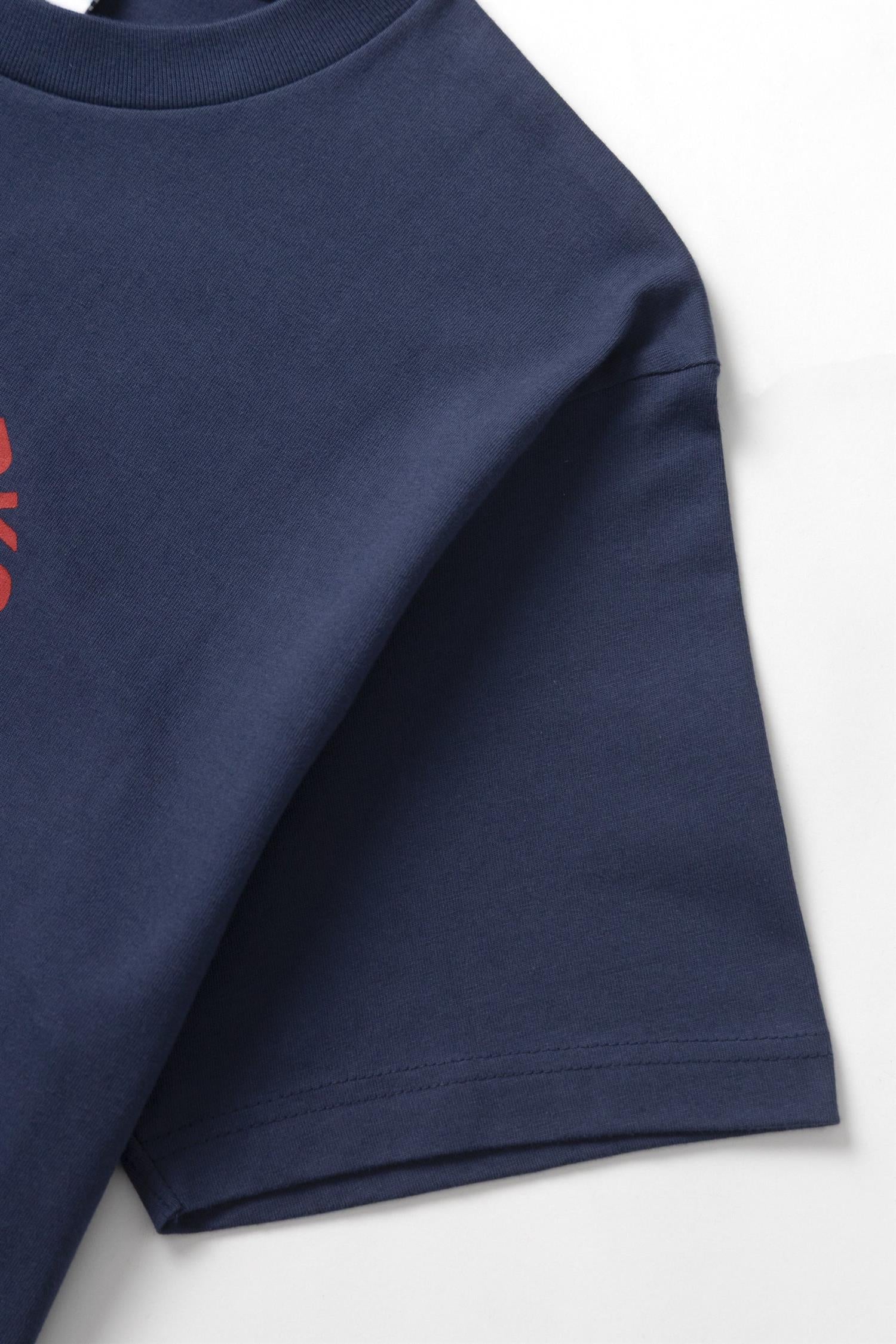 Soup For The Soul Print T-shirt Navy