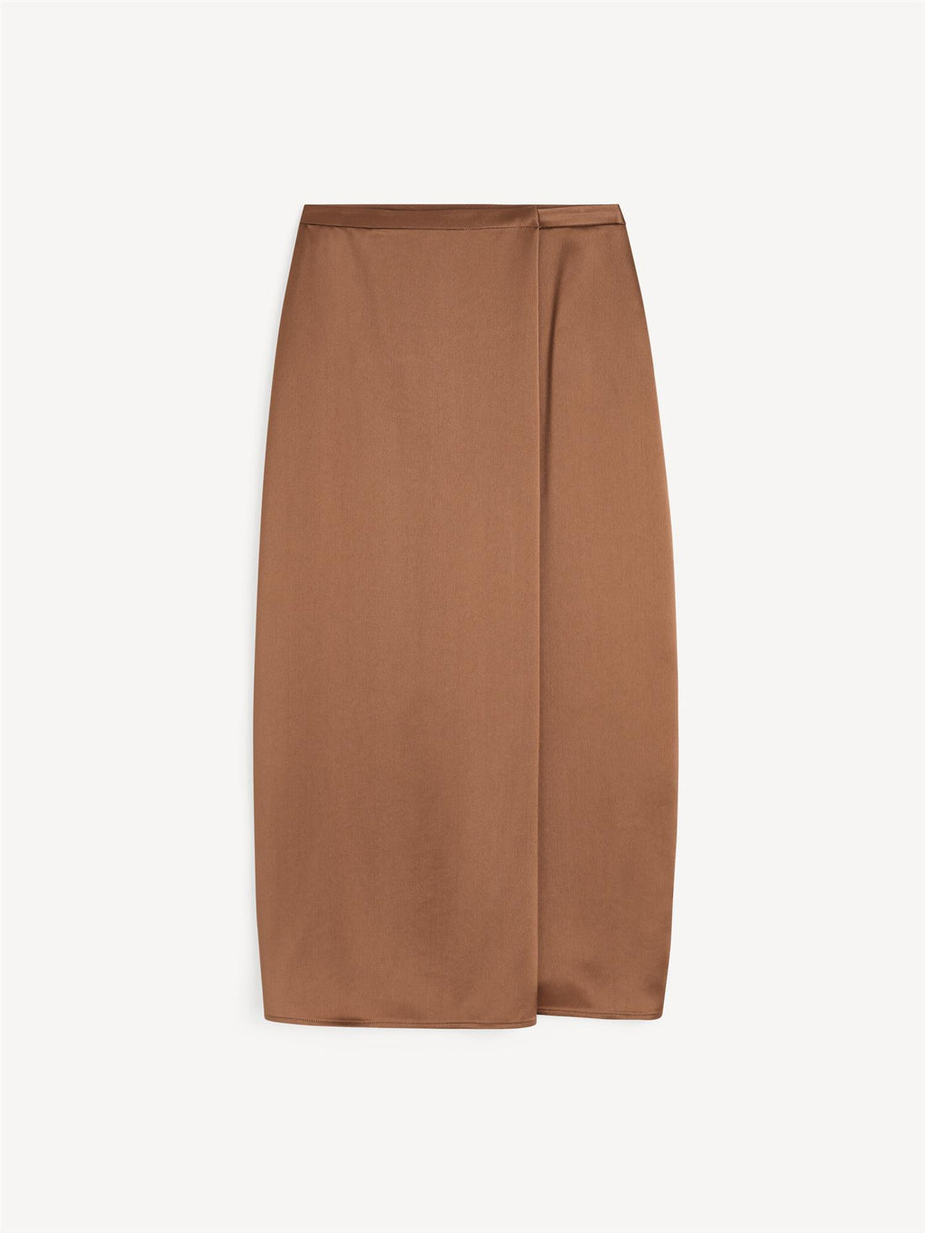 Pacia satin maxi skirt Latte Brown