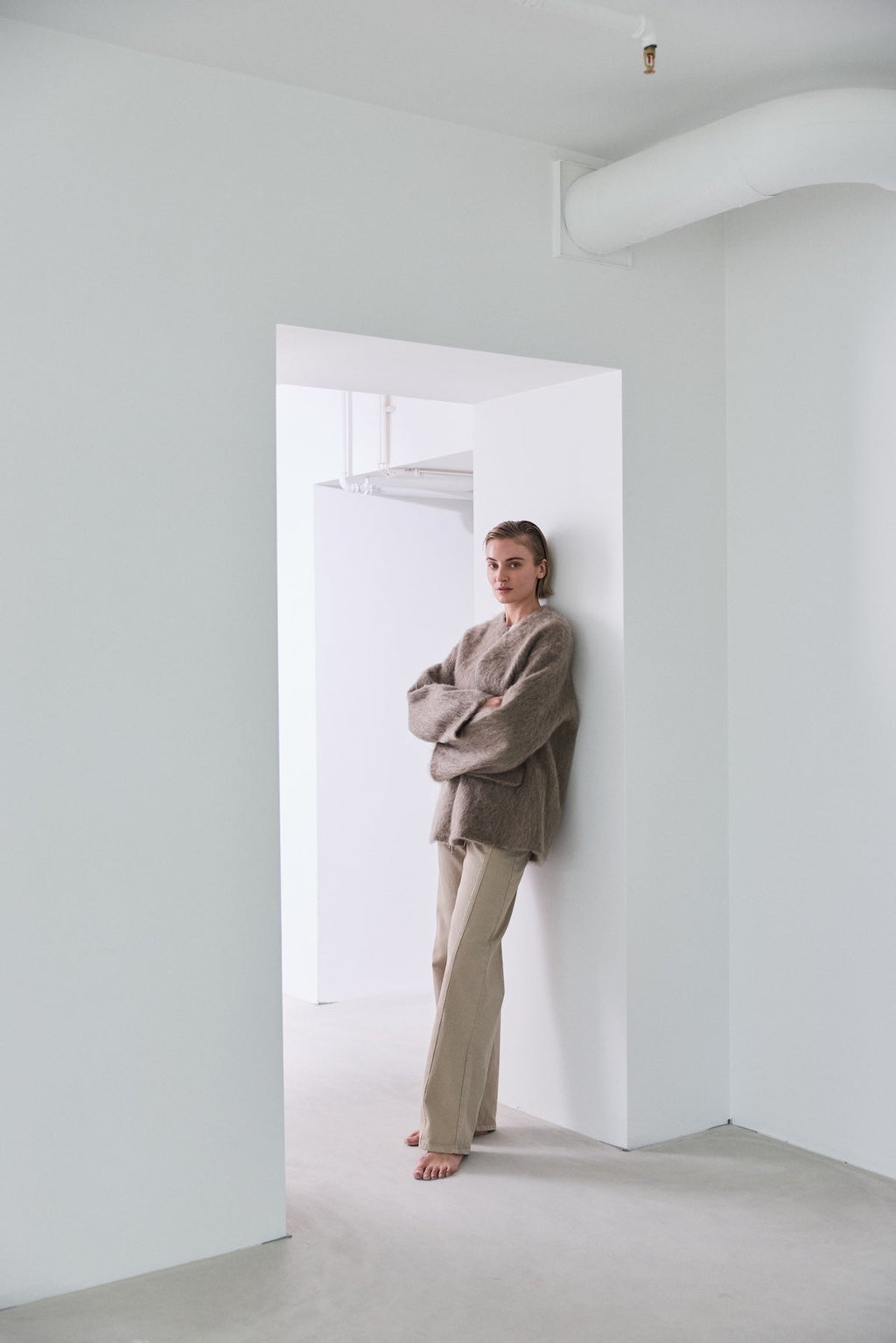 Sorgenfri Wool Cashmere Jacket Taupe