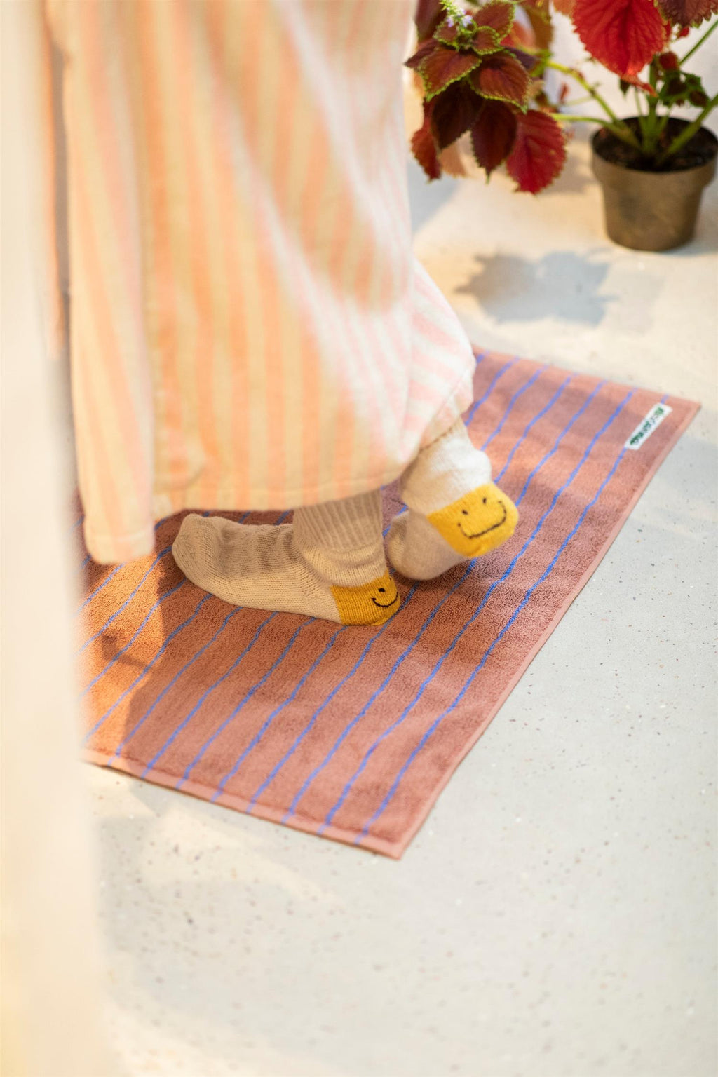NARAM BATH MAT camel/ultramarine