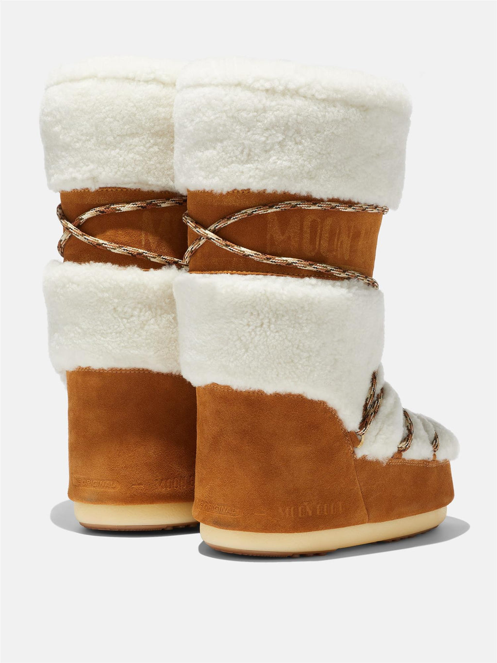 LAB69 ICON SHEARLING BOOTS WHISKY/OFF WHITE