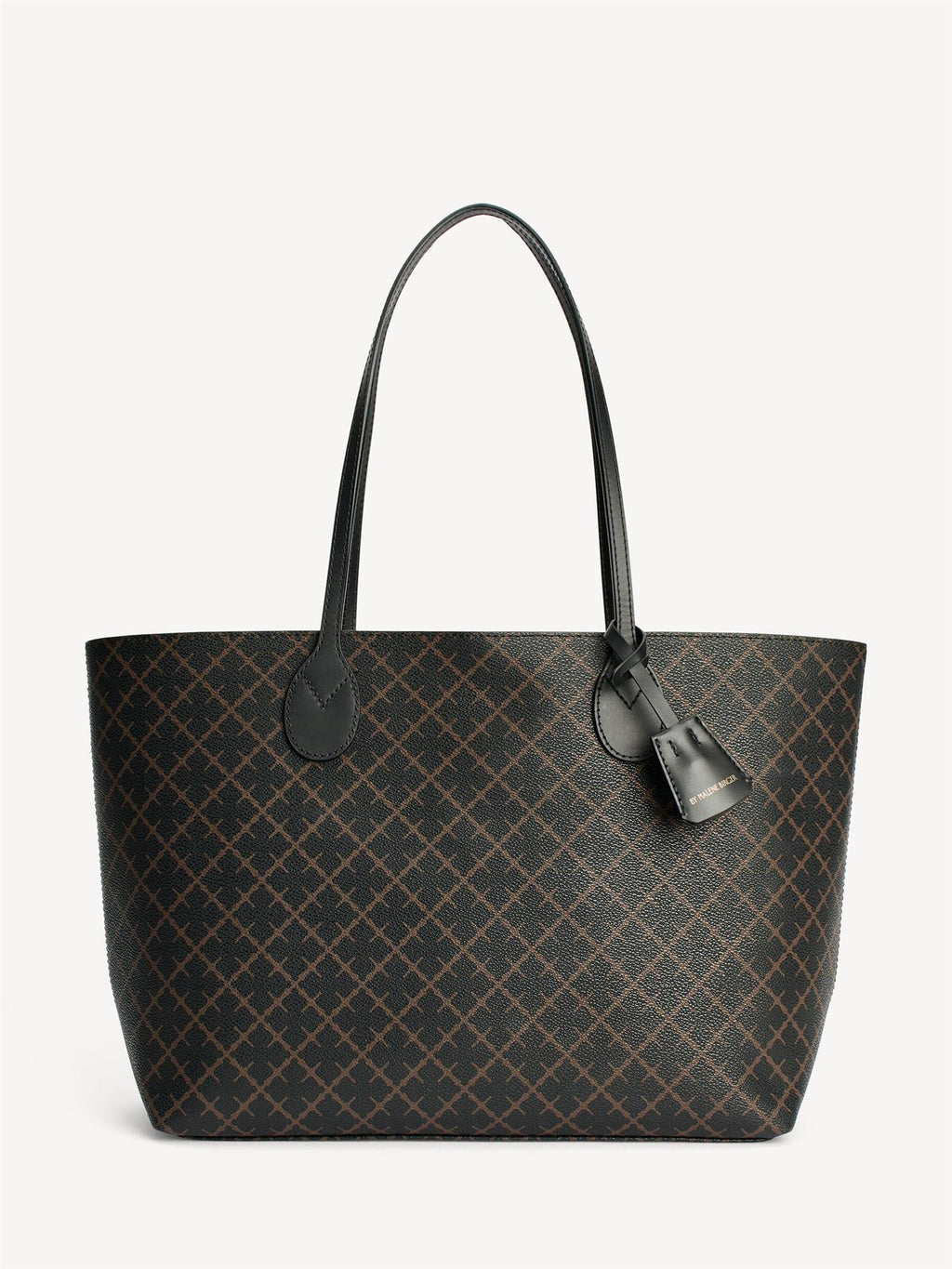 Abigail printed tote bag Dark Chokolate