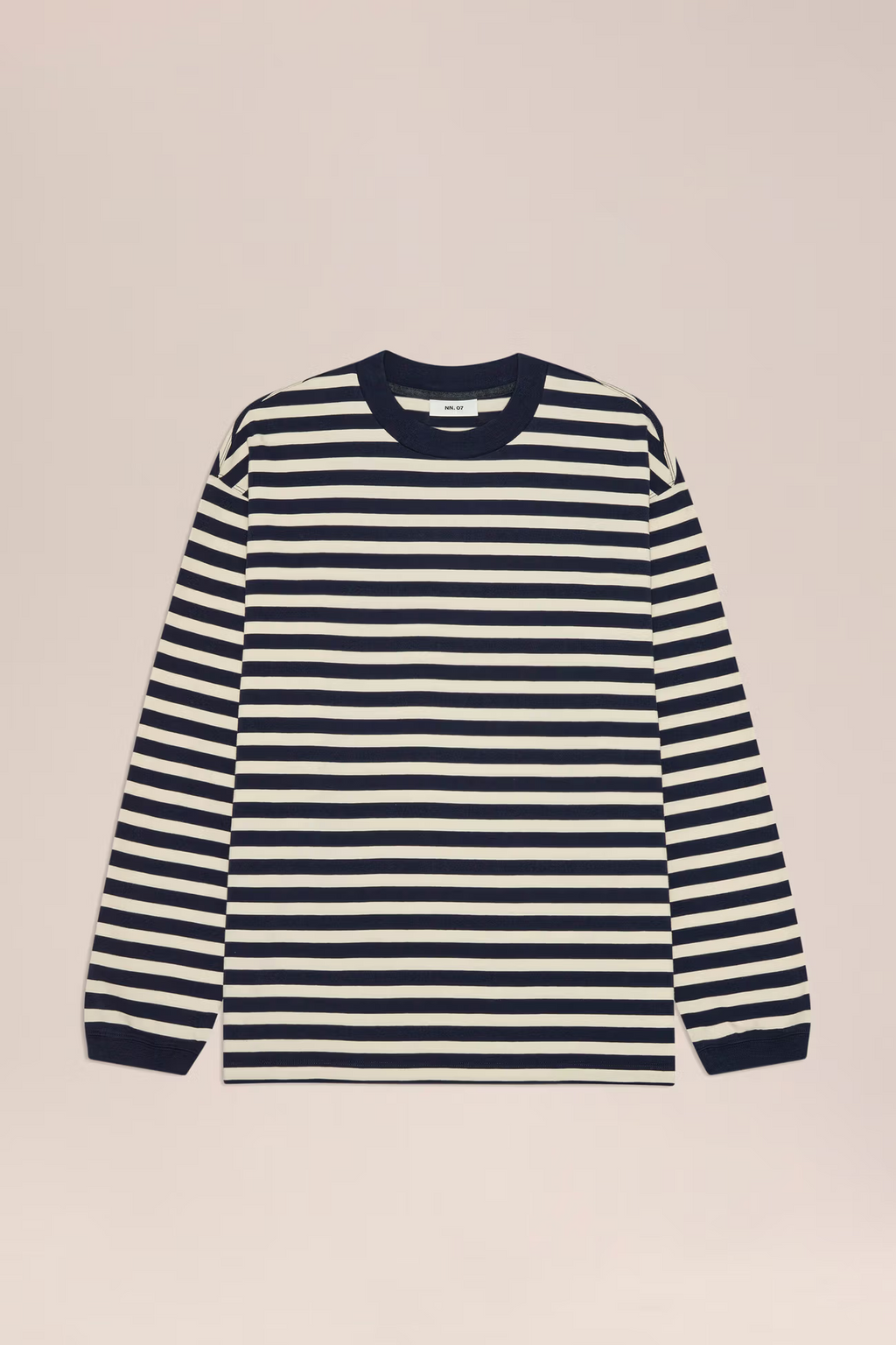 Lionel Long Staple Cotton Tee30040 Navy Stripe