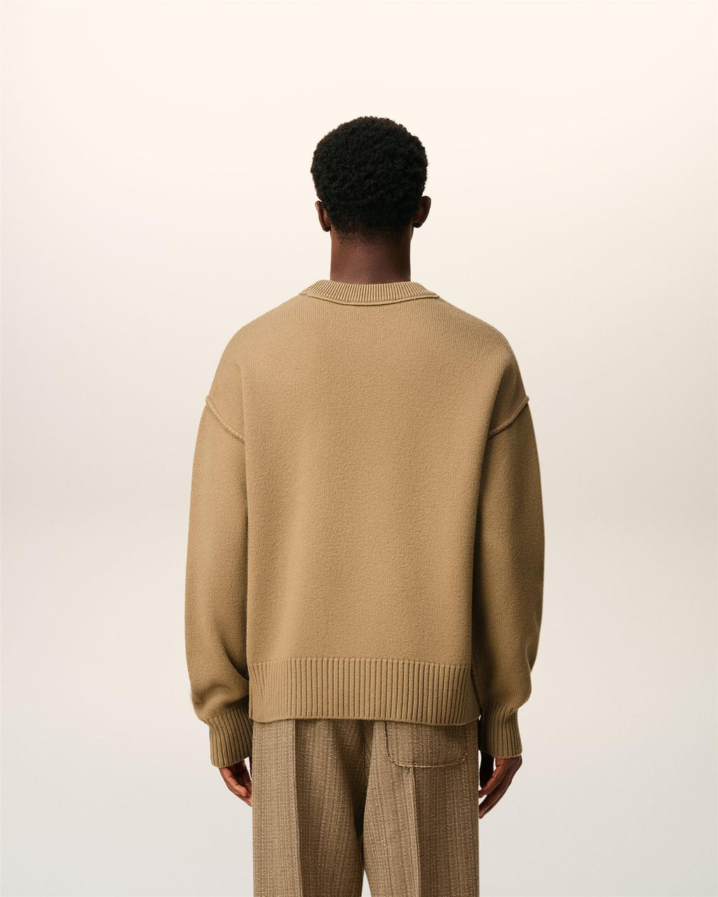 WOOL AMI DE COEUR SWEATER CAMEL