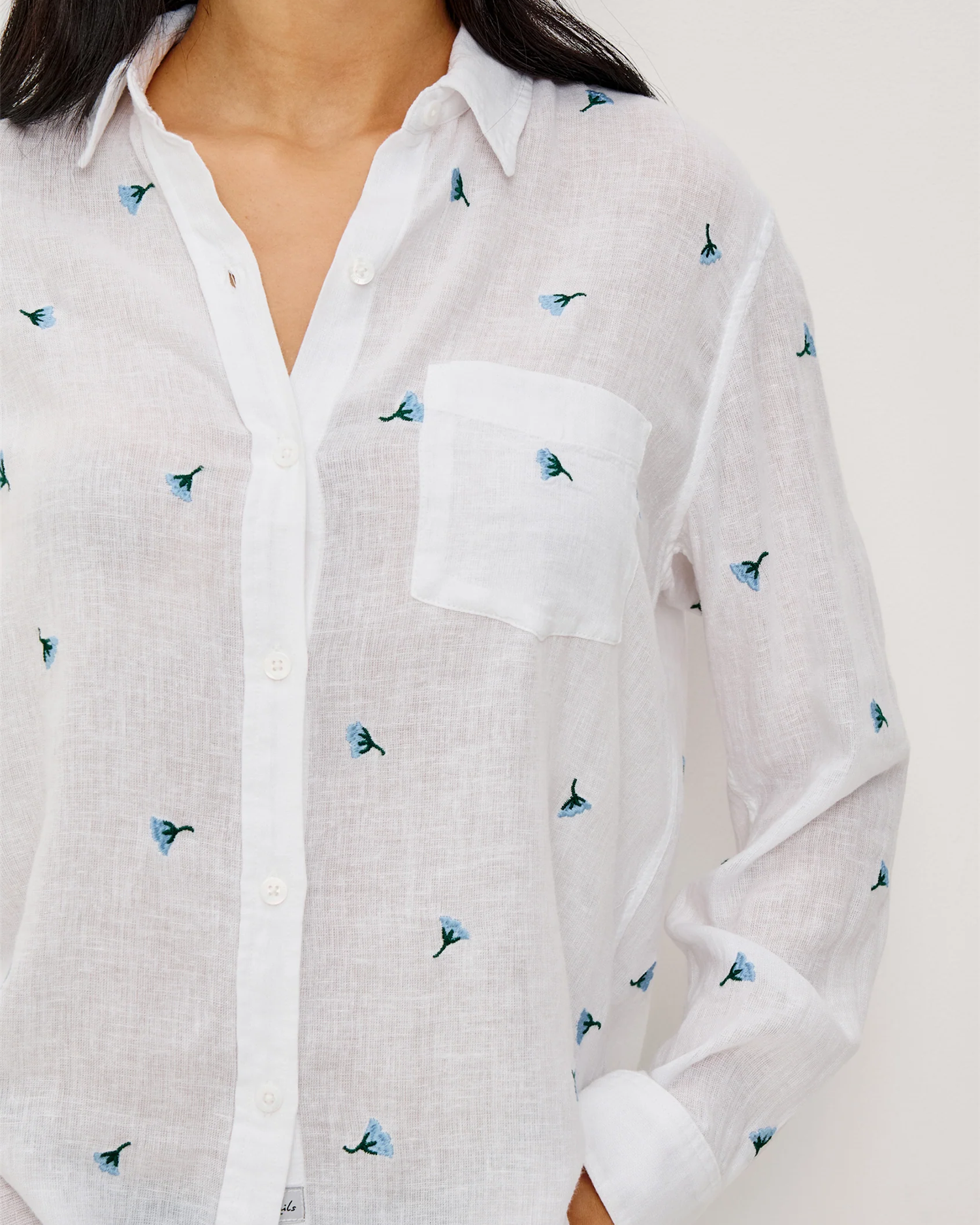 CHARLI SHIRT BLUEBELL CARNATIONS
